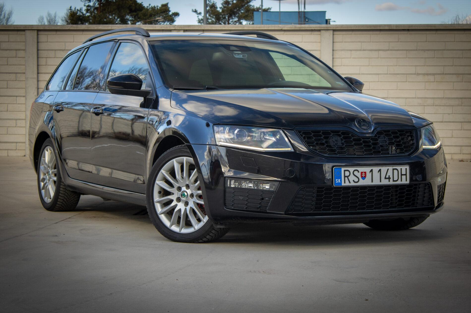 2016 Skoda Octavia RS, čierna kombi, 237 027 km