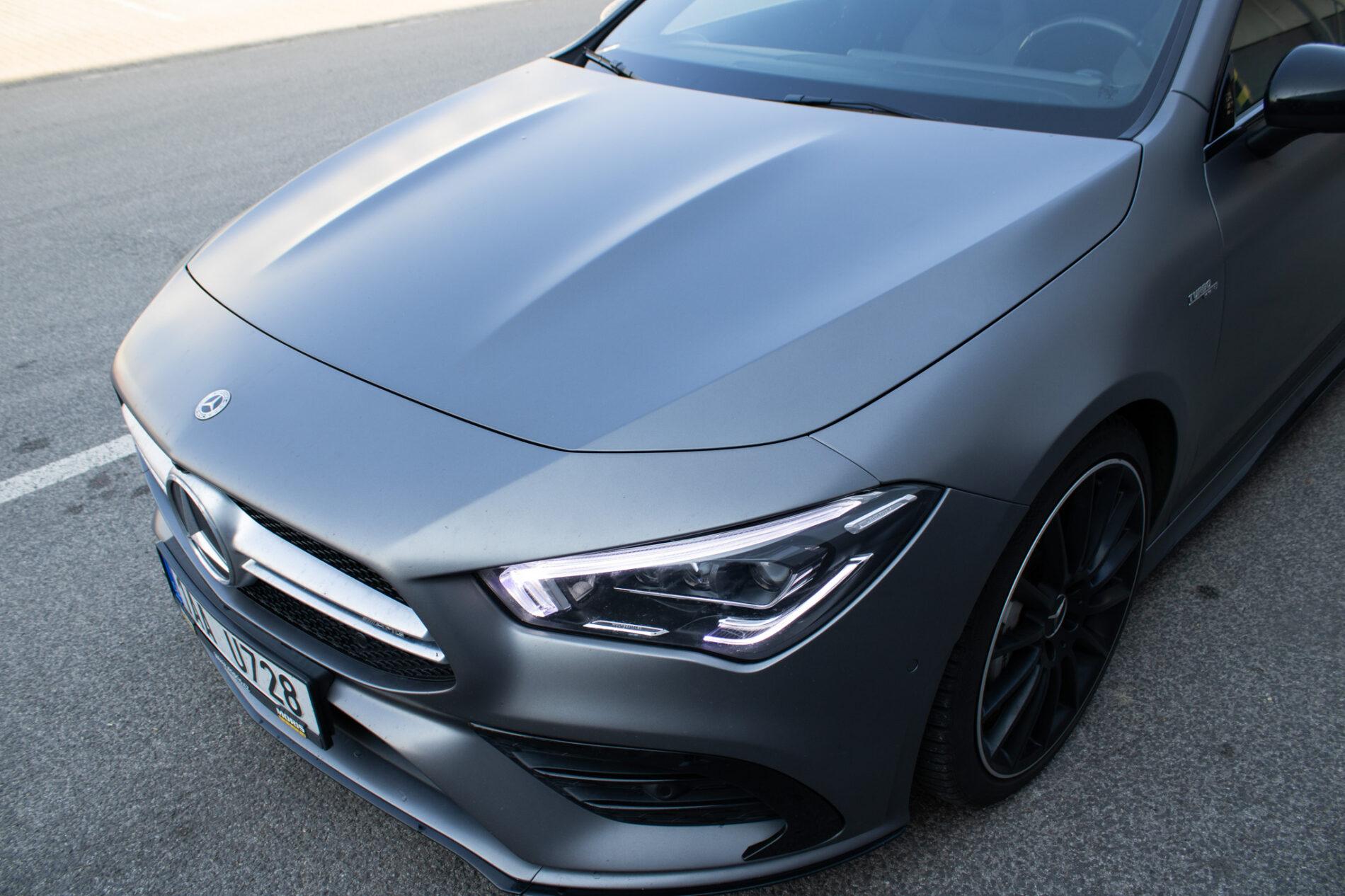 2019 Mercedes-Benz CLA 35 AMG, sivá kupé, 100 867 km