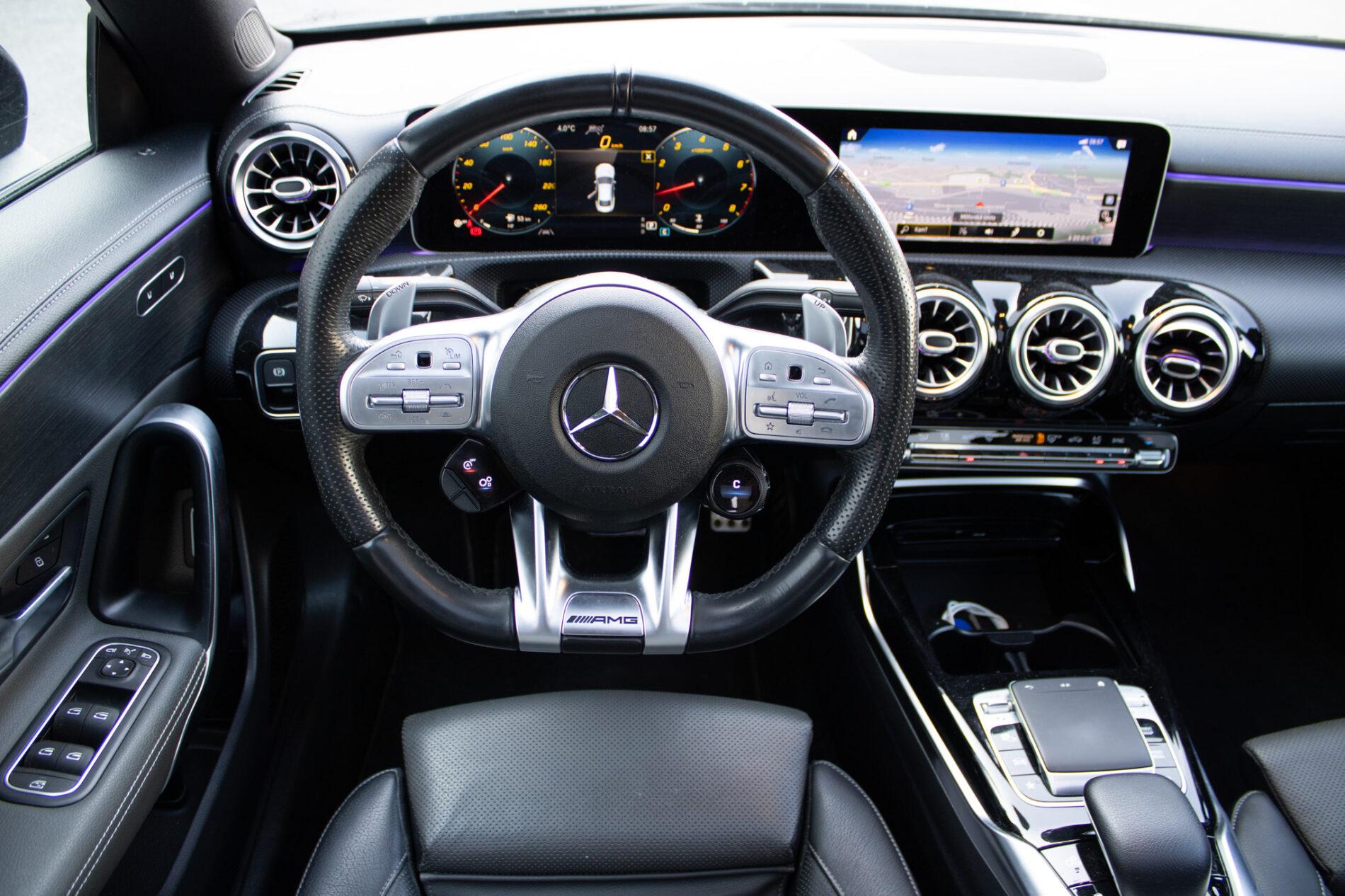2019 Mercedes-Benz CLA 35 AMG, sivá kupé, 100 867 km