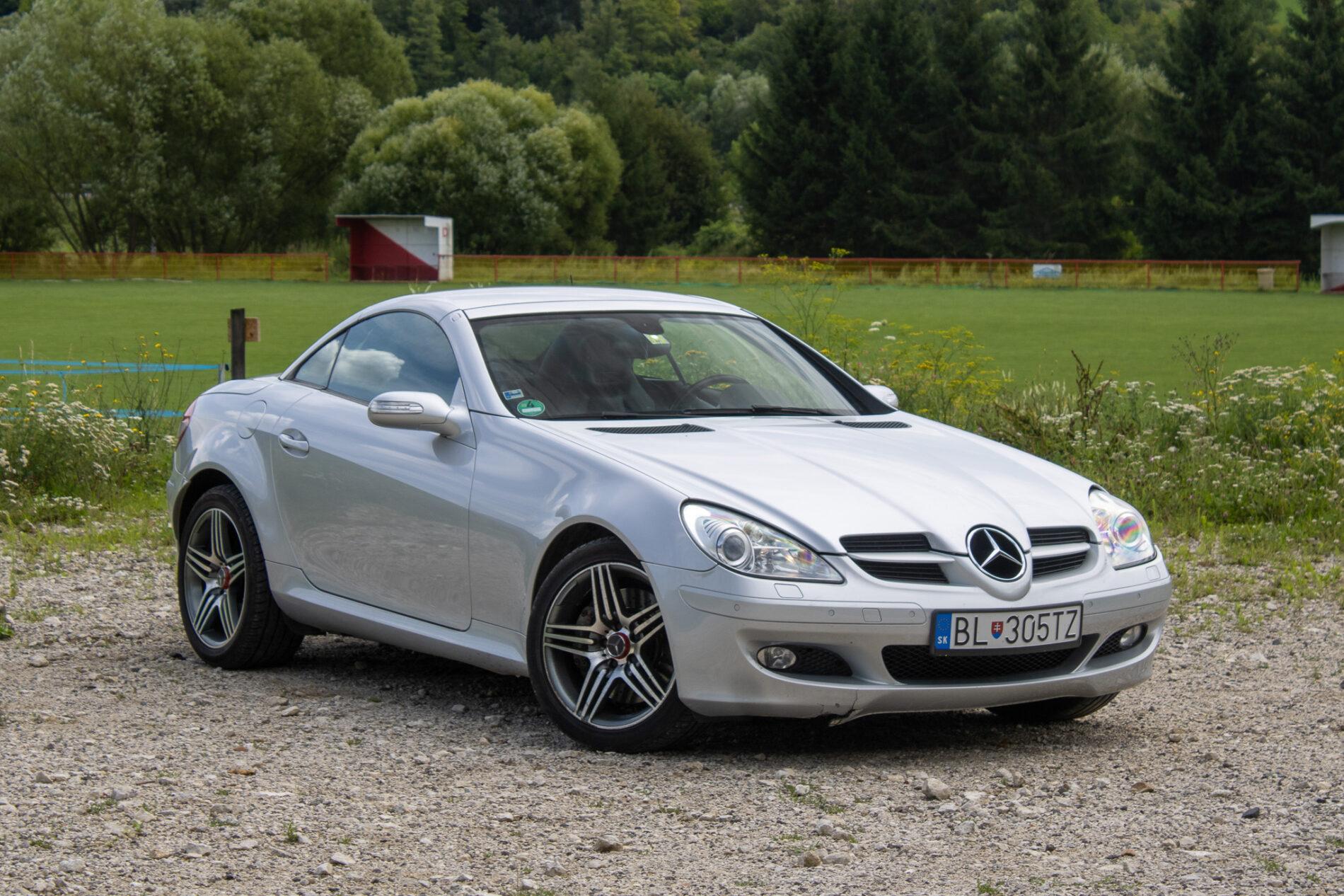 2004 Mercedes-Benz SLK 350, sivá kabriolet, 226 941 km