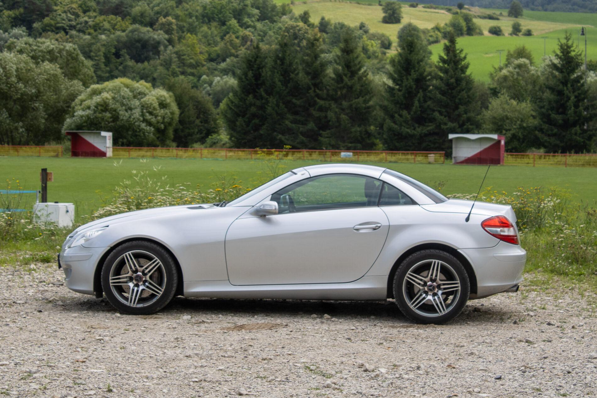 2004 Mercedes-Benz SLK 350, sivá kabriolet, 226 941 km