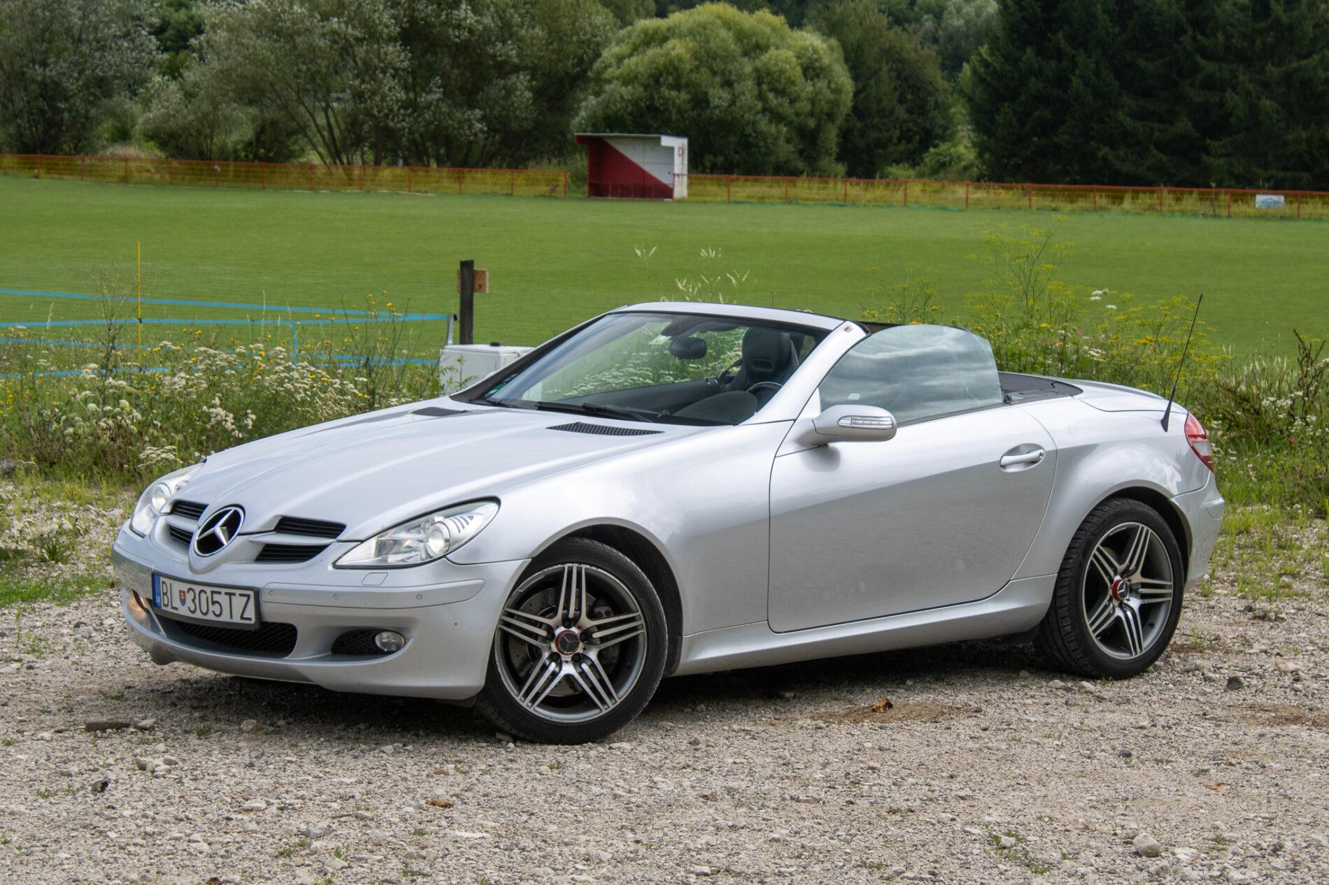 2004 Mercedes-Benz SLK 350, sivá kabriolet, 226 941 km