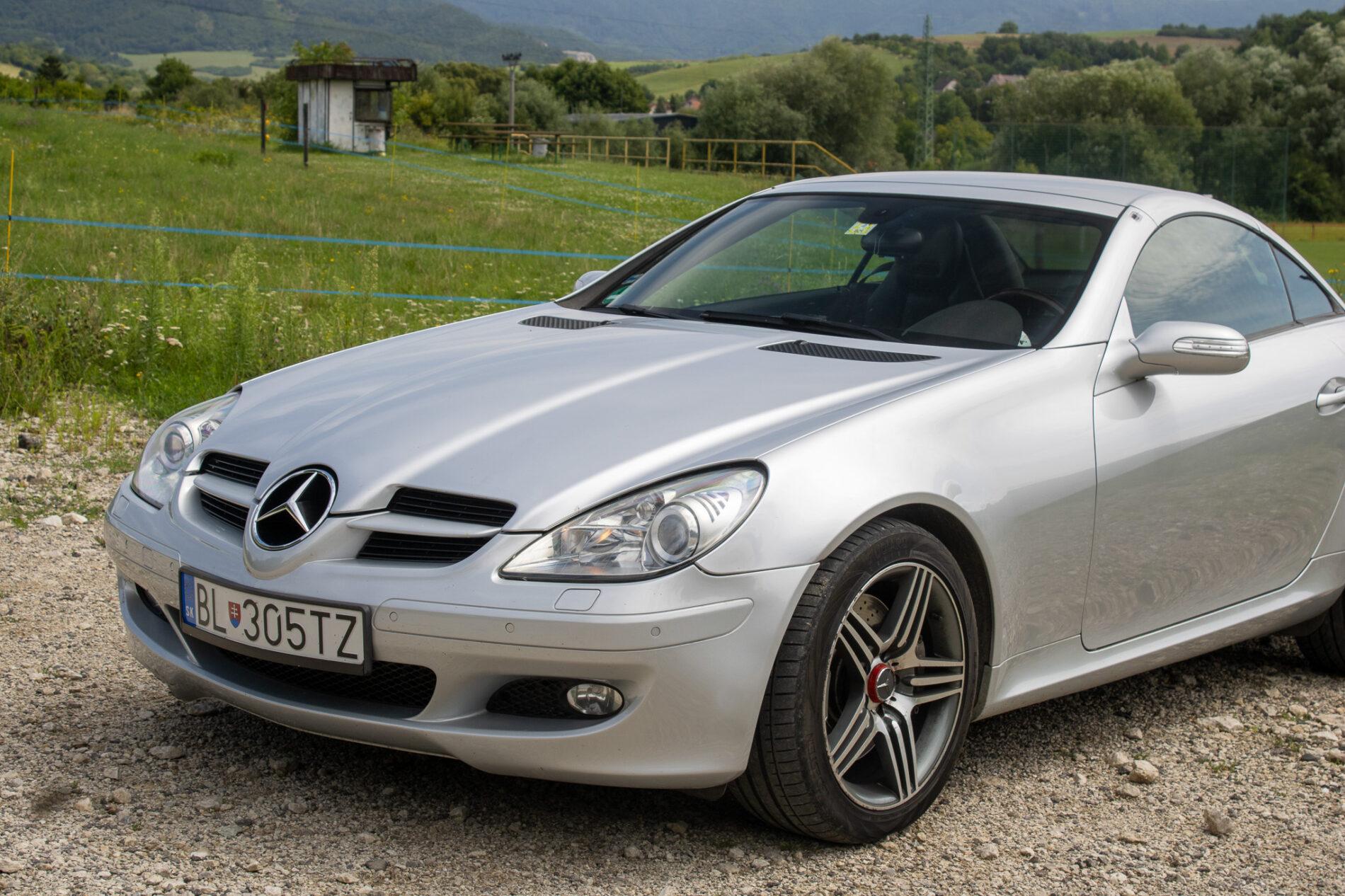 2004 Mercedes-Benz SLK 350, sivá kabriolet, 226 941 km