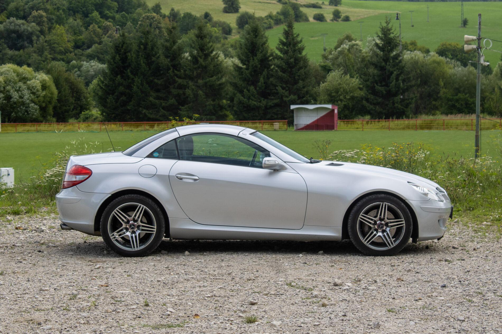 2004 Mercedes-Benz SLK 350, sivá kabriolet, 226 941 km