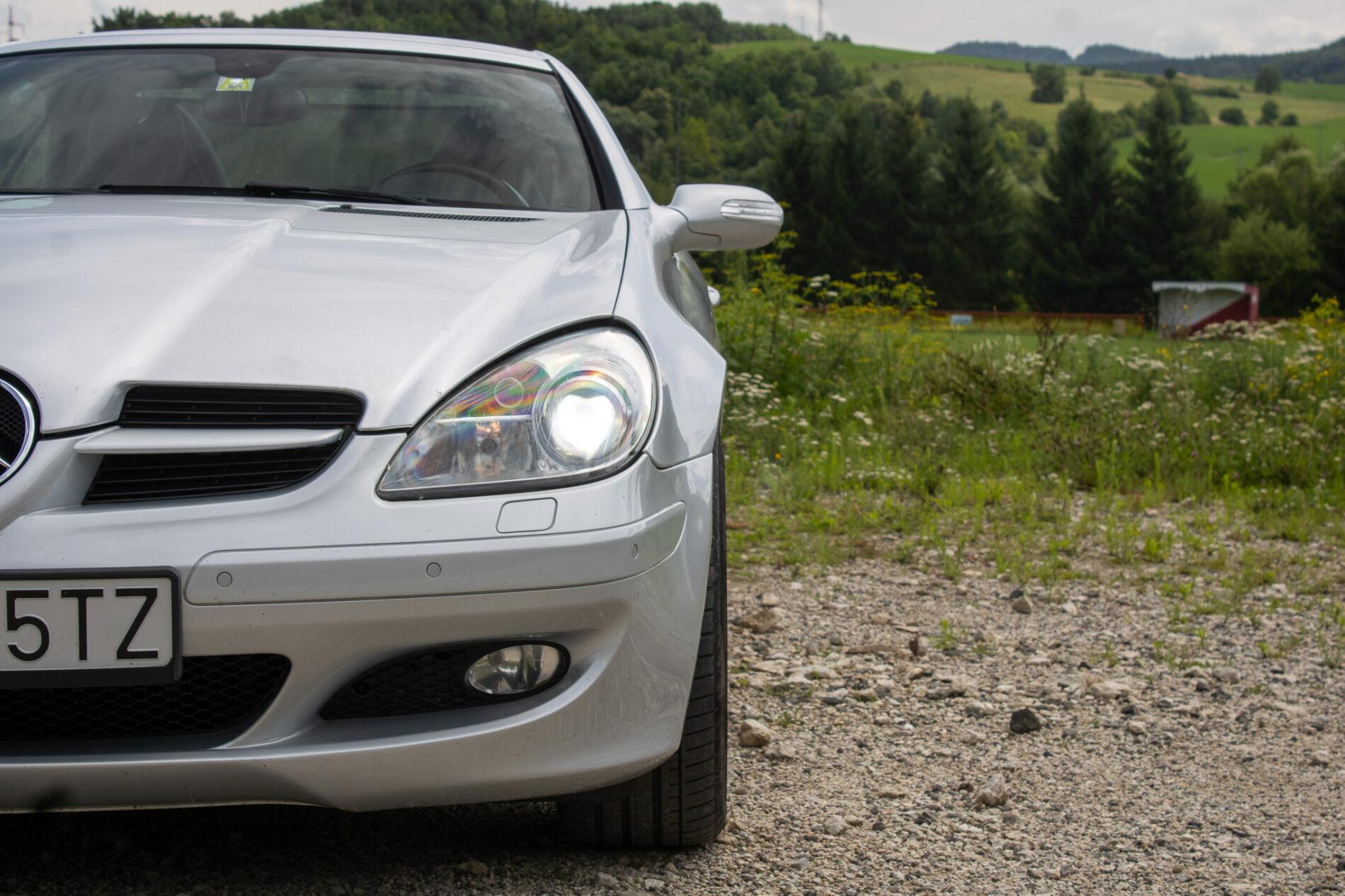 2004 Mercedes-Benz SLK 350, sivá kabriolet, 226 941 km