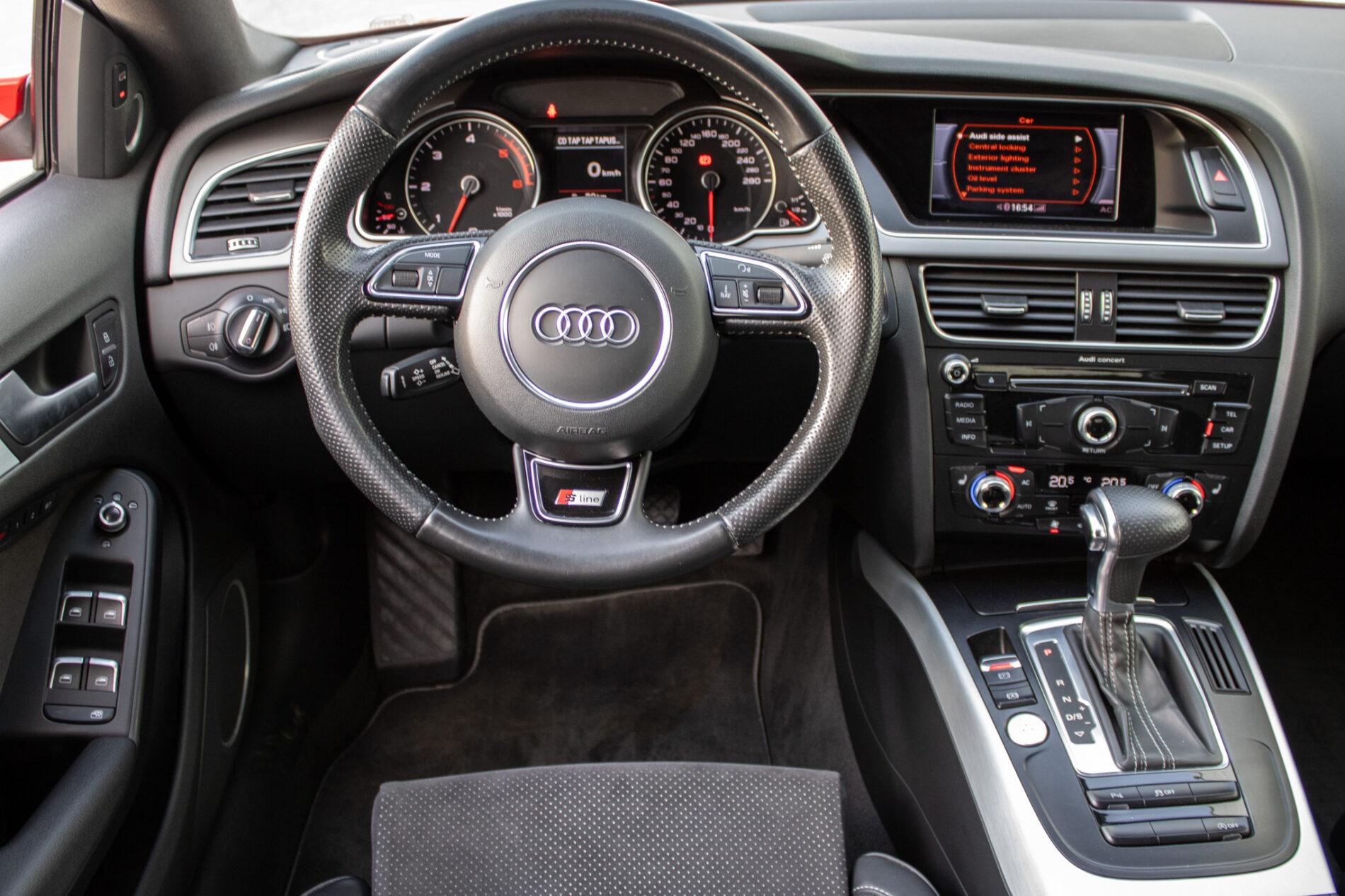 2012 AUDI A5, červená kupé, 142 939 km