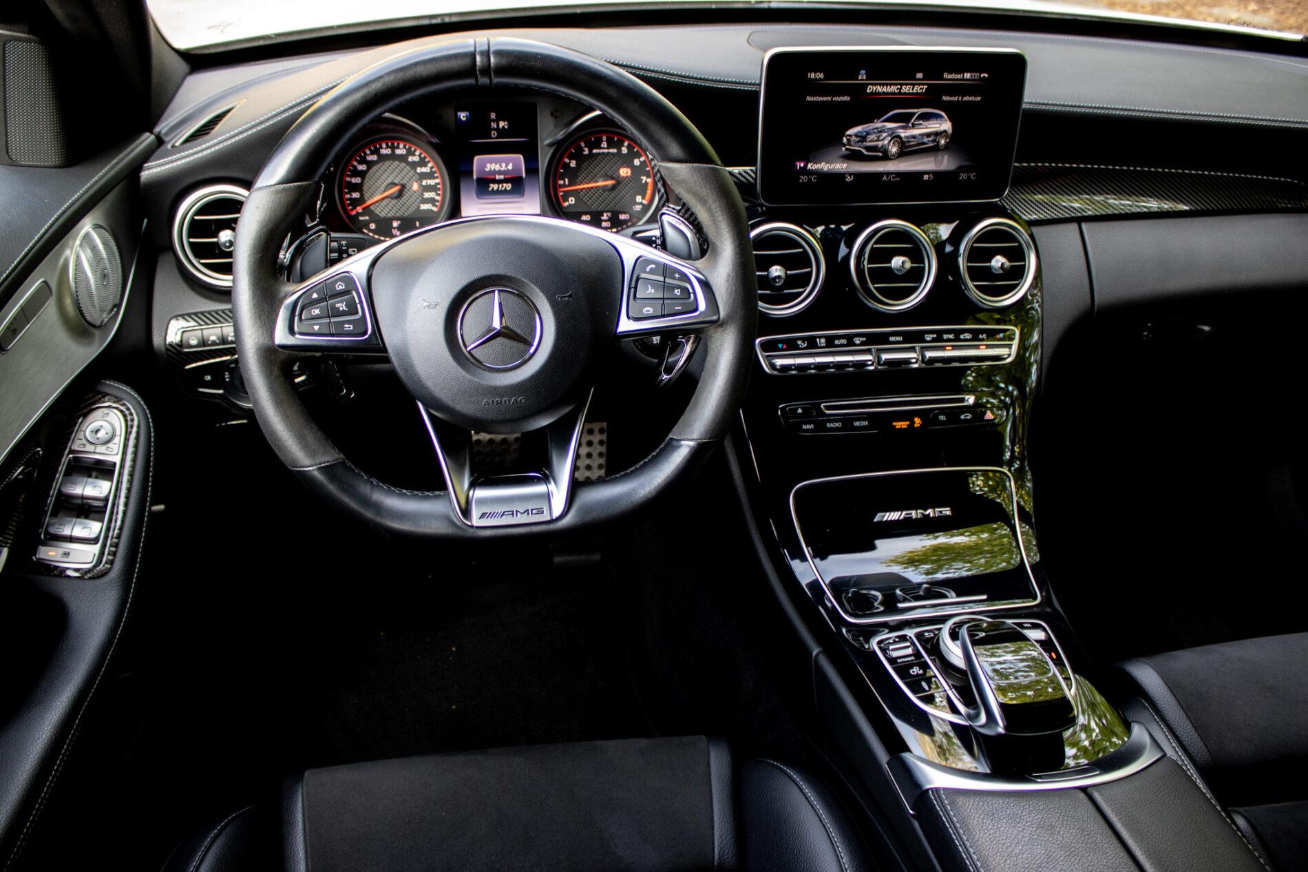 2017 Mercedes-Benz C 63 AMG S, biela kombi, 79 170 km
