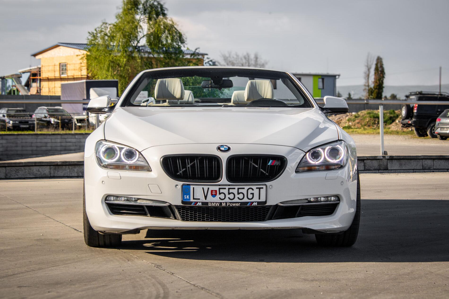 2011 BMW 640i, biela kabriolet, 177 355 km