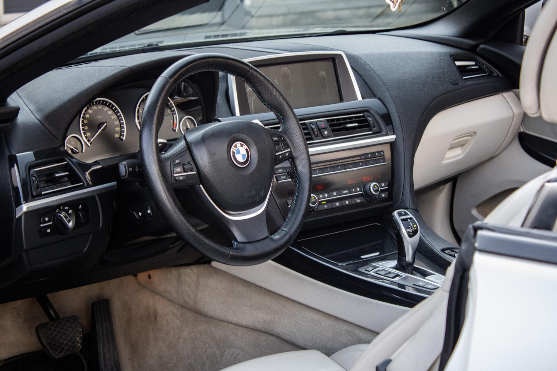 2011 BMW 640i, biela kabriolet, 177 355 km