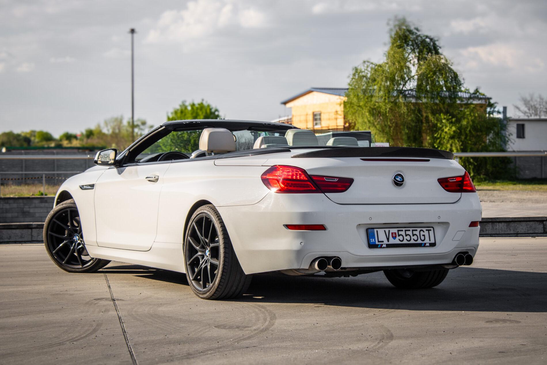 2011 BMW 640i, biela kabriolet, 177 355 km