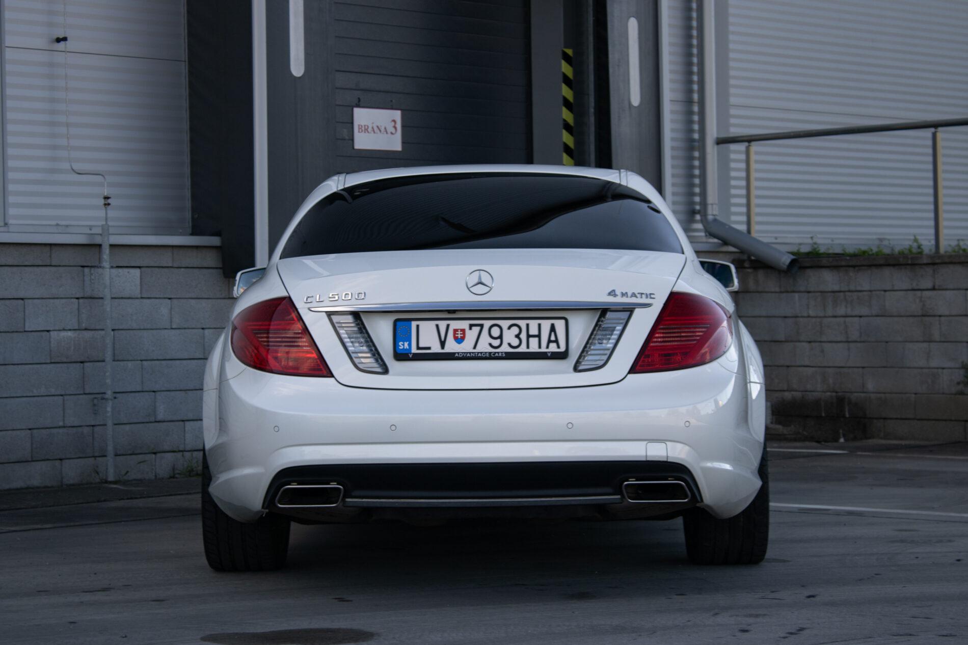 2011 Mercedes-Benz CL 500, biela kupé, 217 725 km