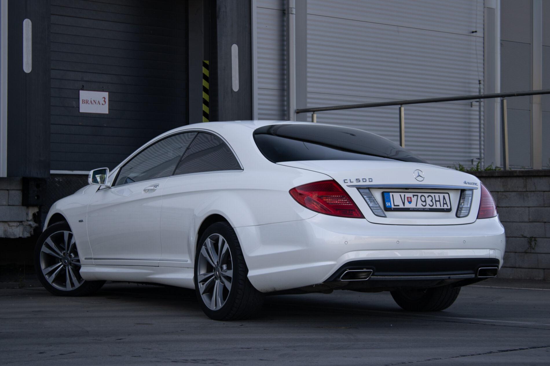 2011 Mercedes-Benz CL 500, biela kupé, 217 725 km