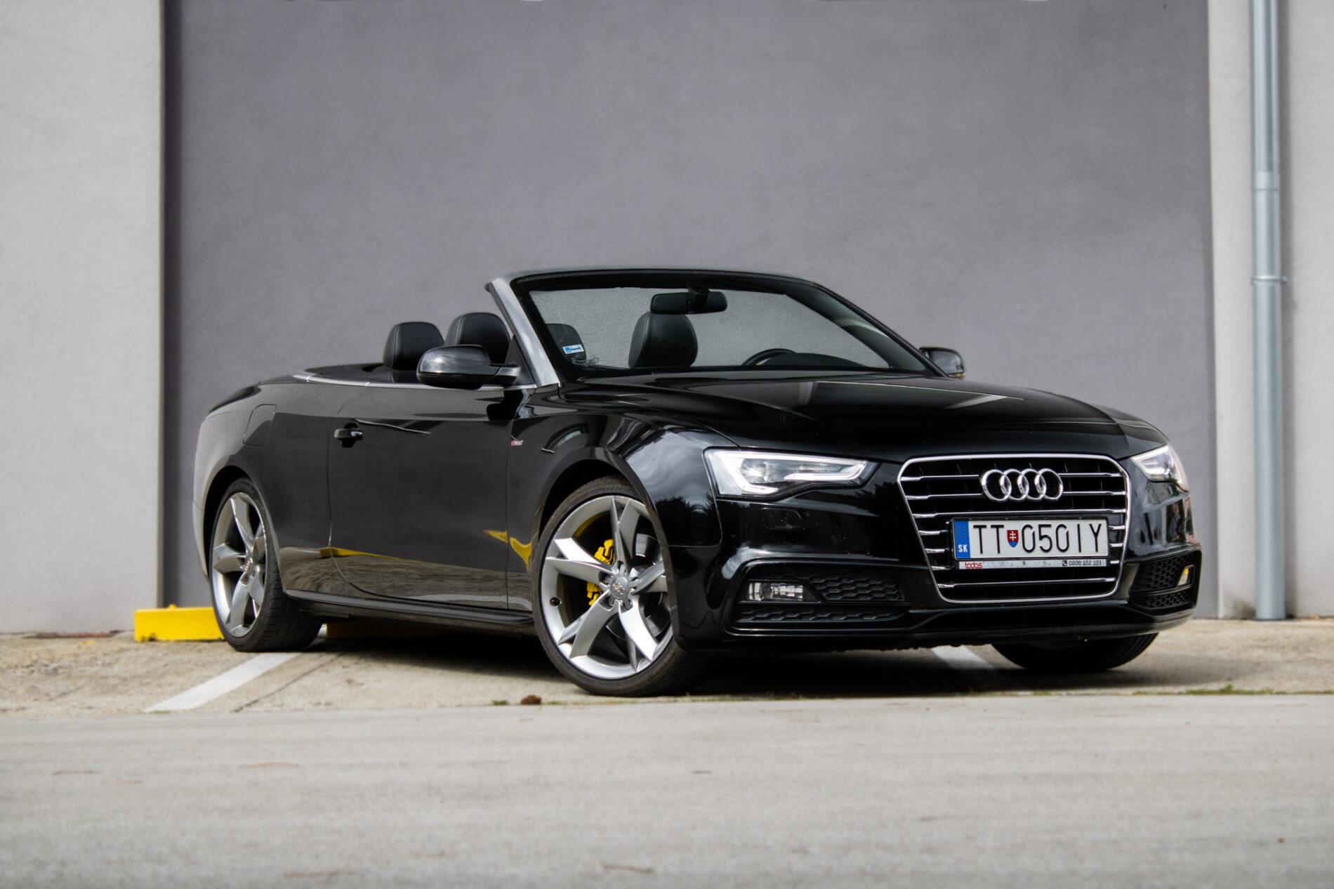 2016 AUDI A5, čierna kabriolet, 102 645 km