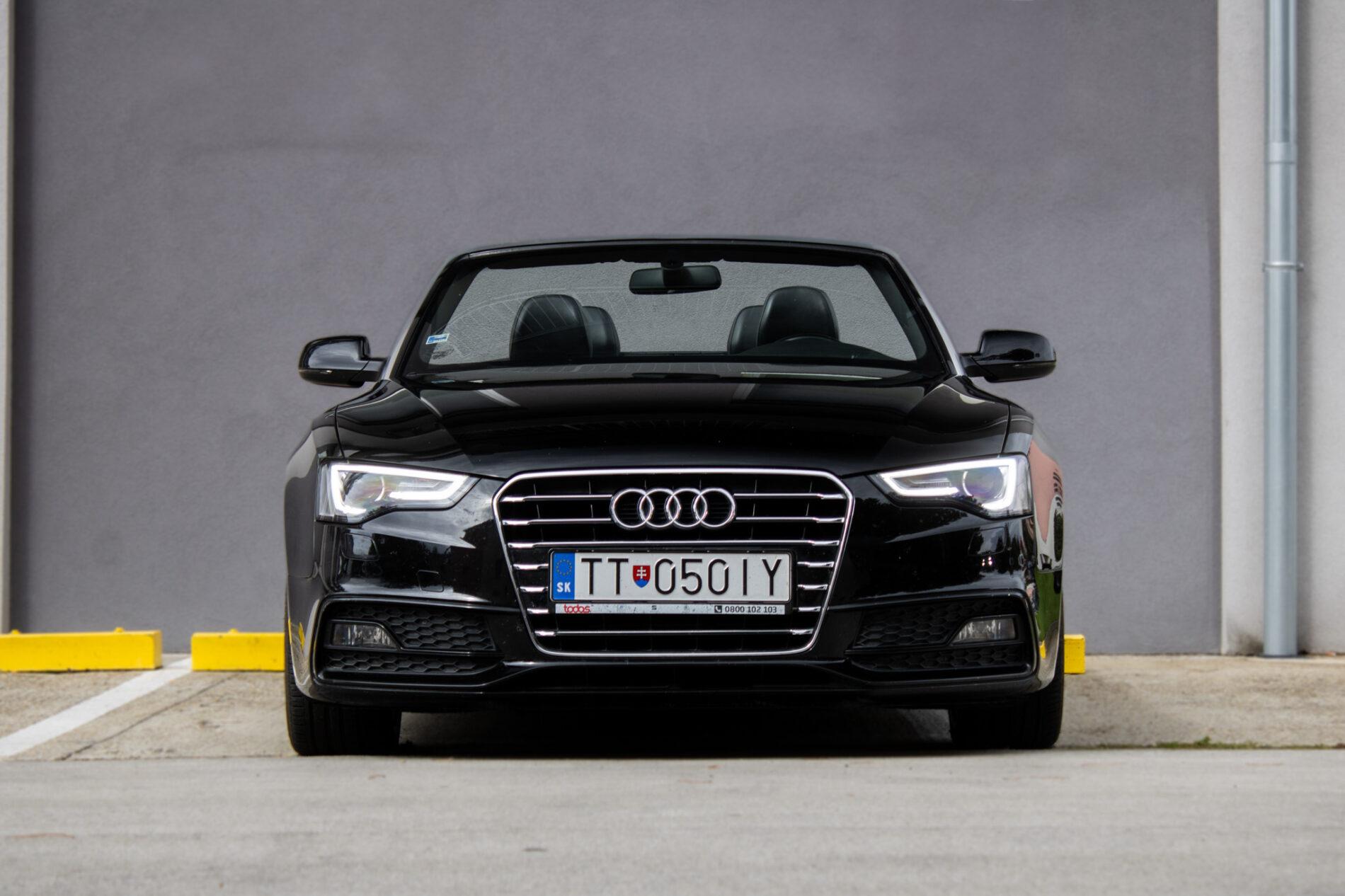 2016 AUDI A5, čierna kabriolet, 102 645 km