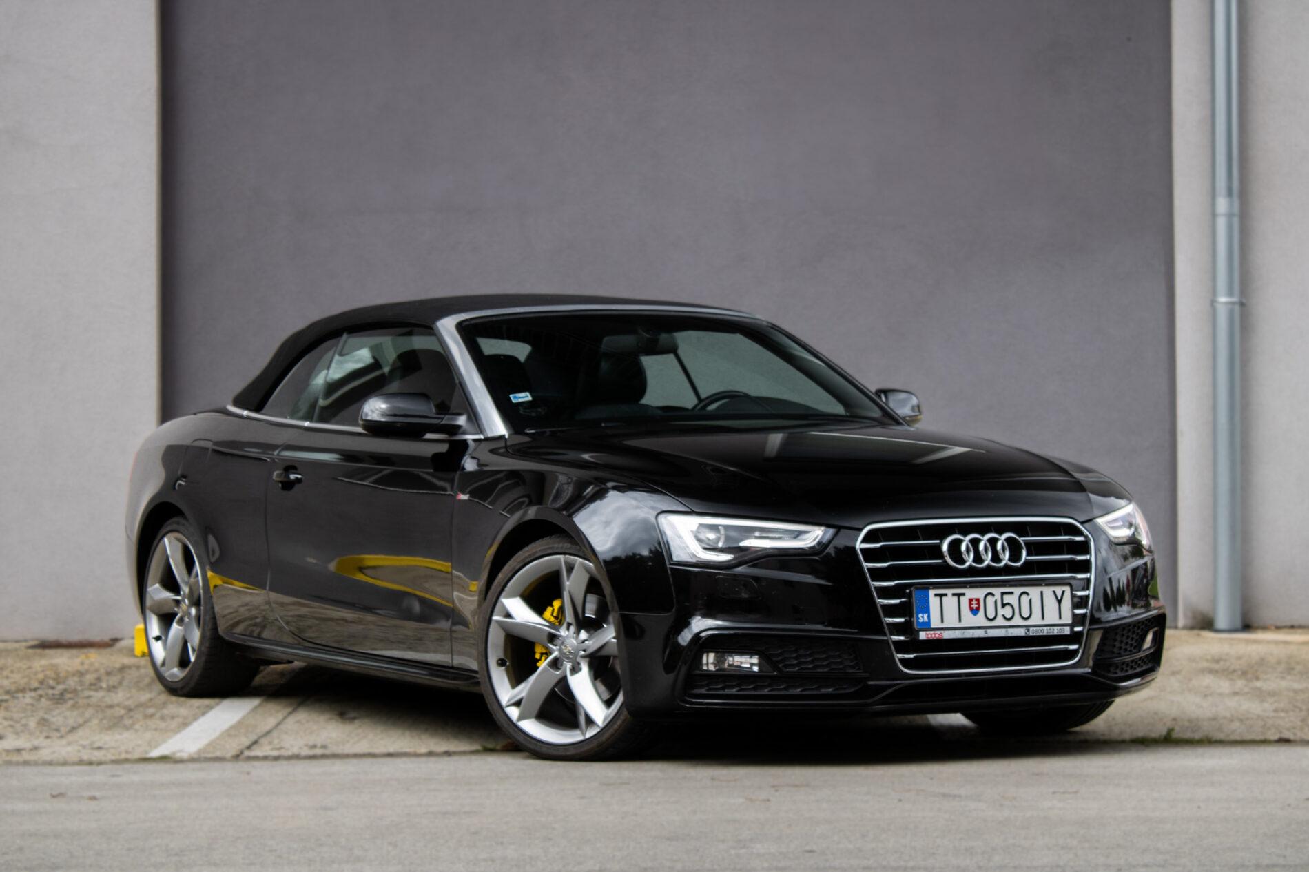 2016 AUDI A5, čierna kabriolet, 102 645 km