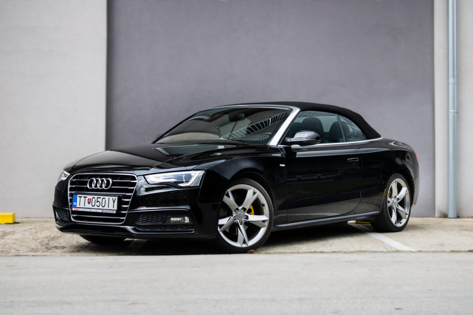 2016 AUDI A5, čierna kabriolet, 102 645 km