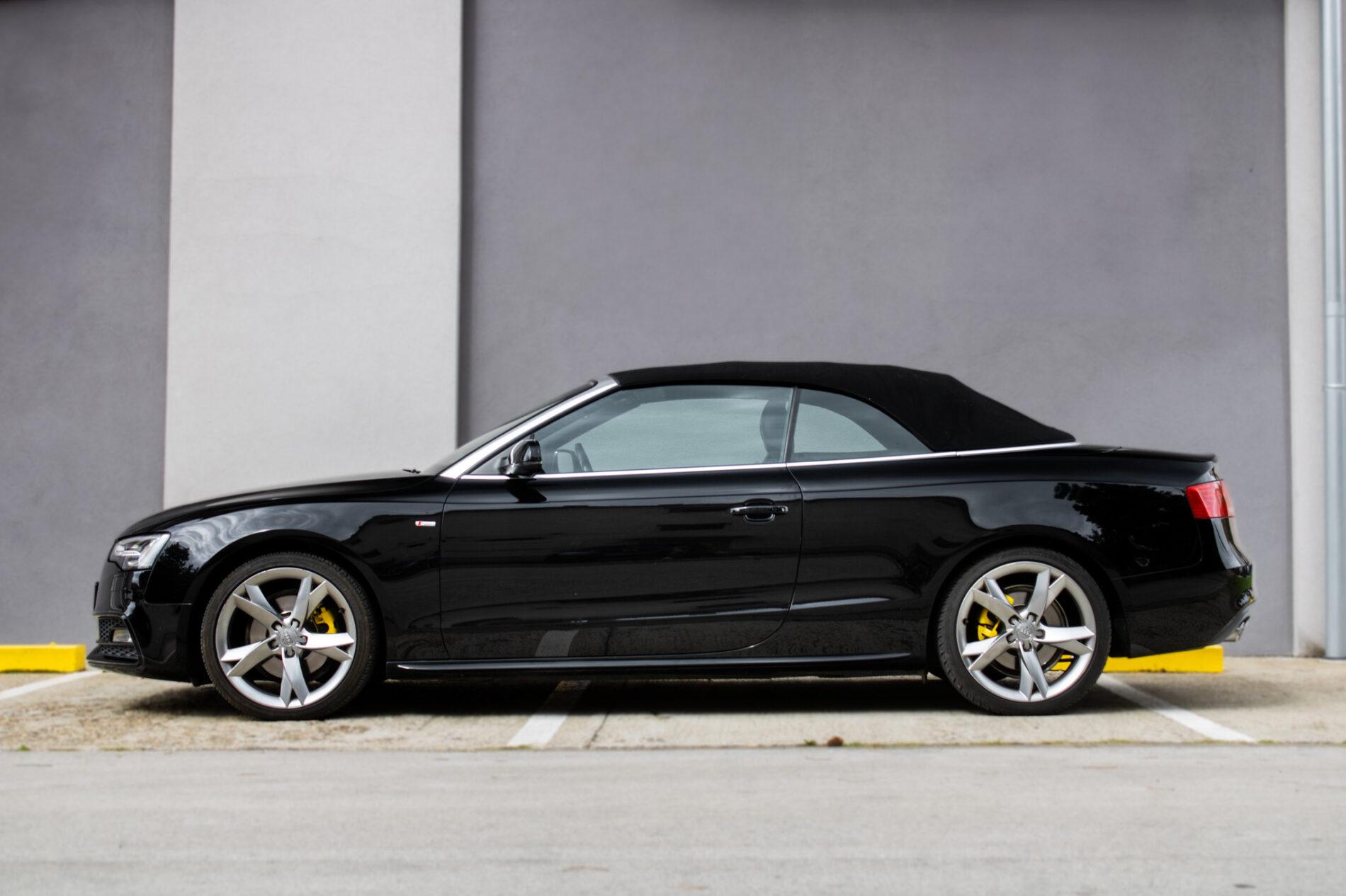 2016 AUDI A5, čierna kabriolet, 102 645 km