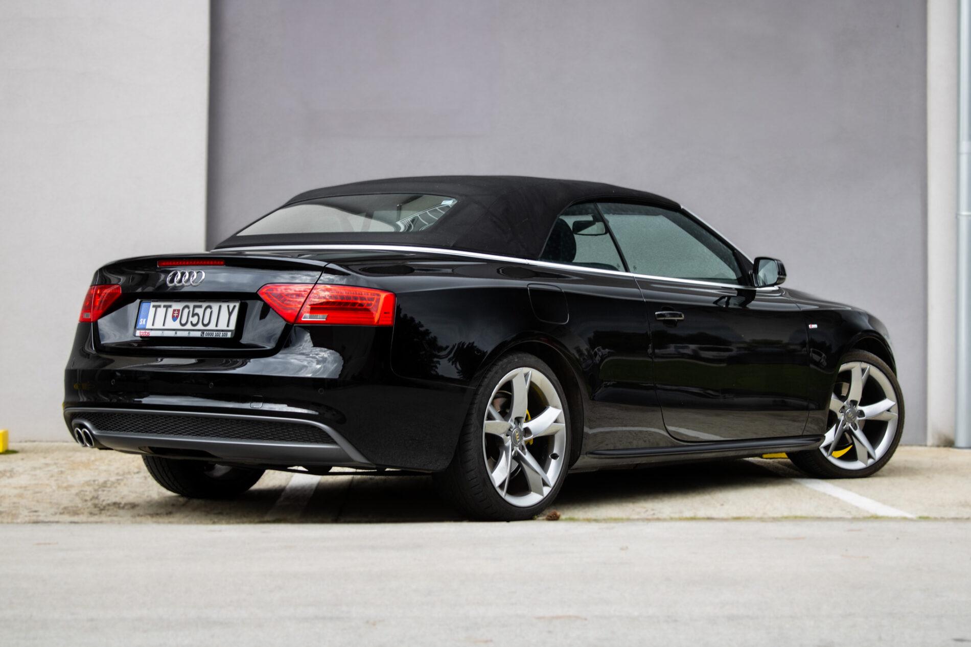2016 AUDI A5, čierna kabriolet, 102 645 km
