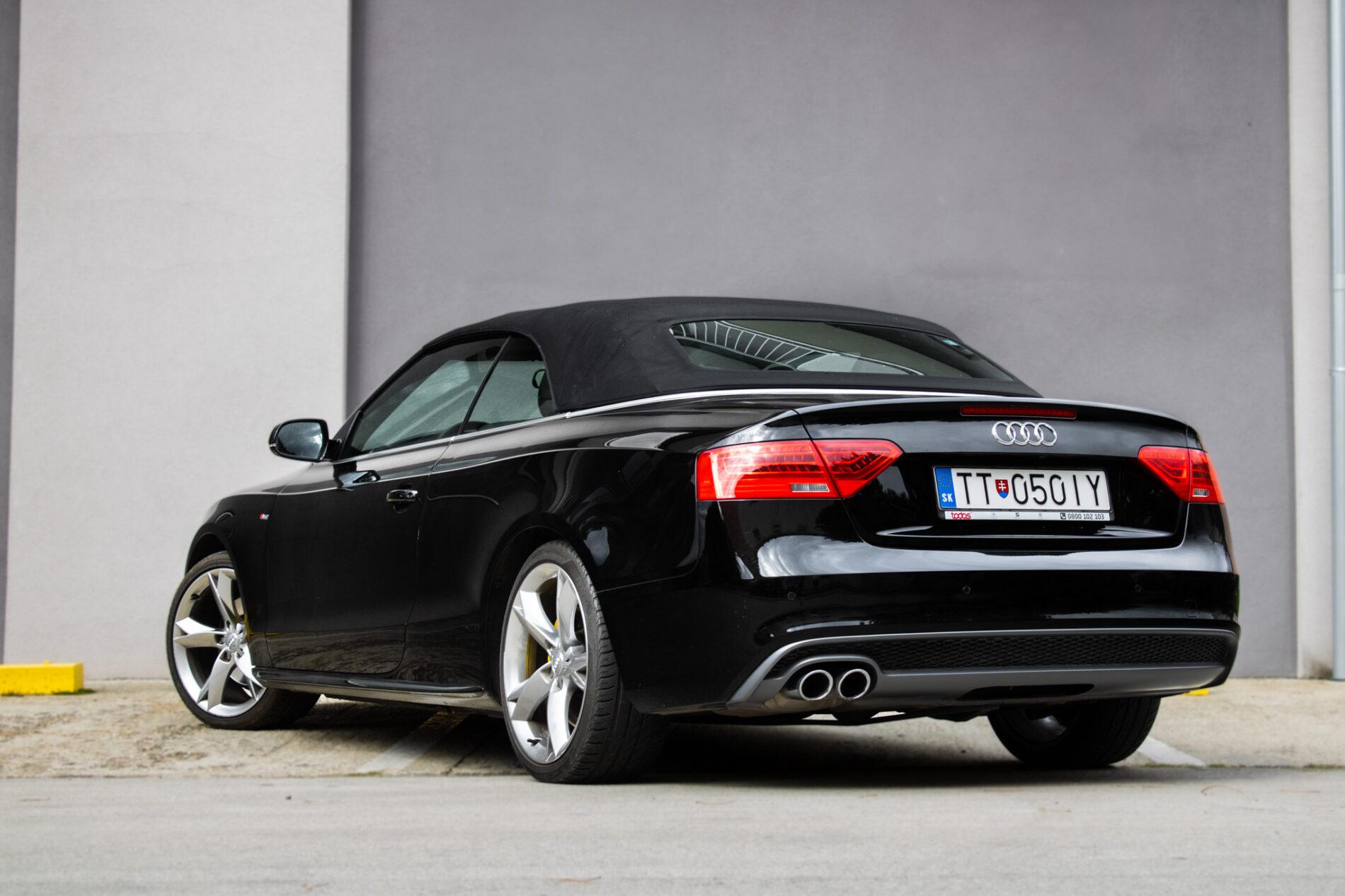 2016 AUDI A5, čierna kabriolet, 102 645 km