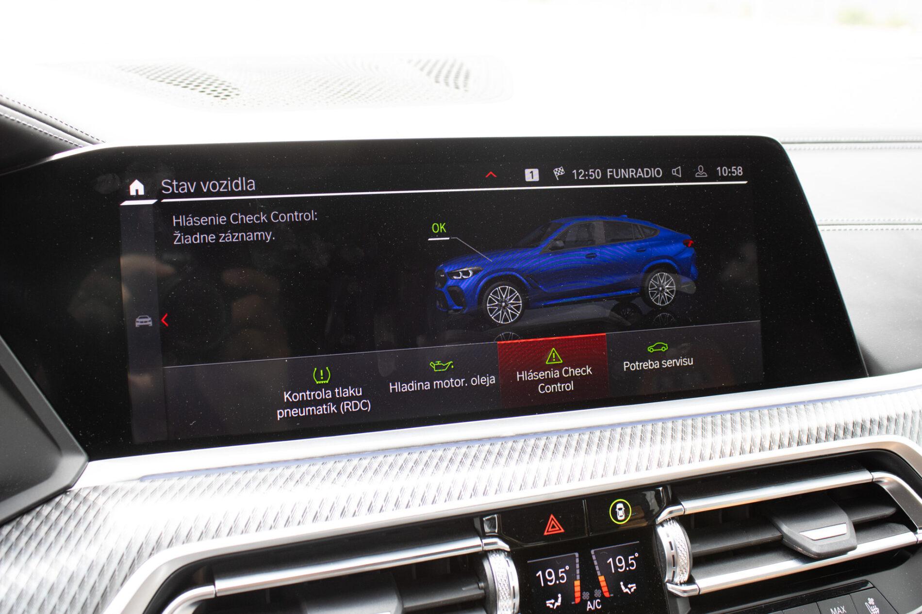 2021 BMW X6 M, modrá suv, 58 721 km