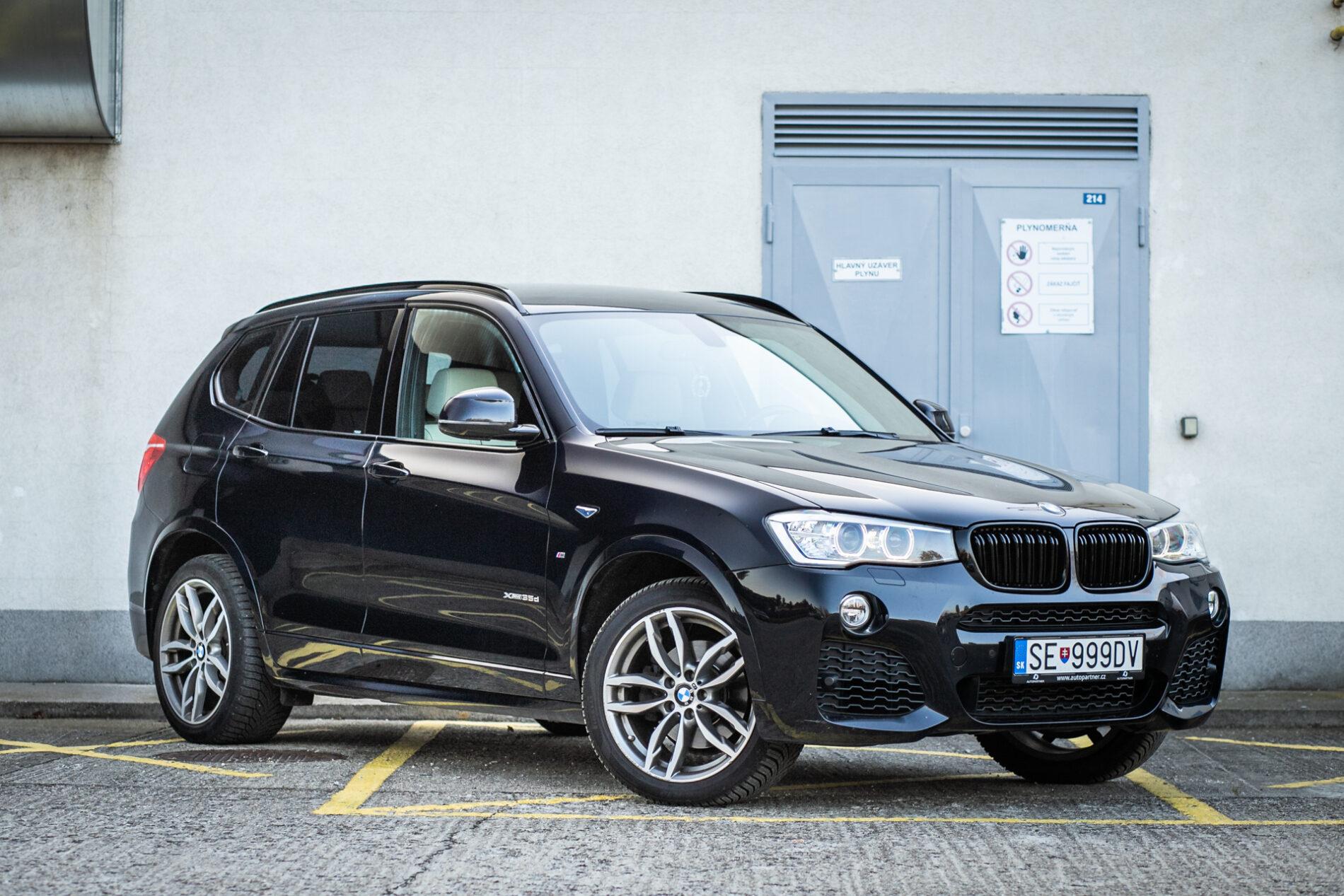2015 BMW X3 35d, čierna suv, 100 501 km