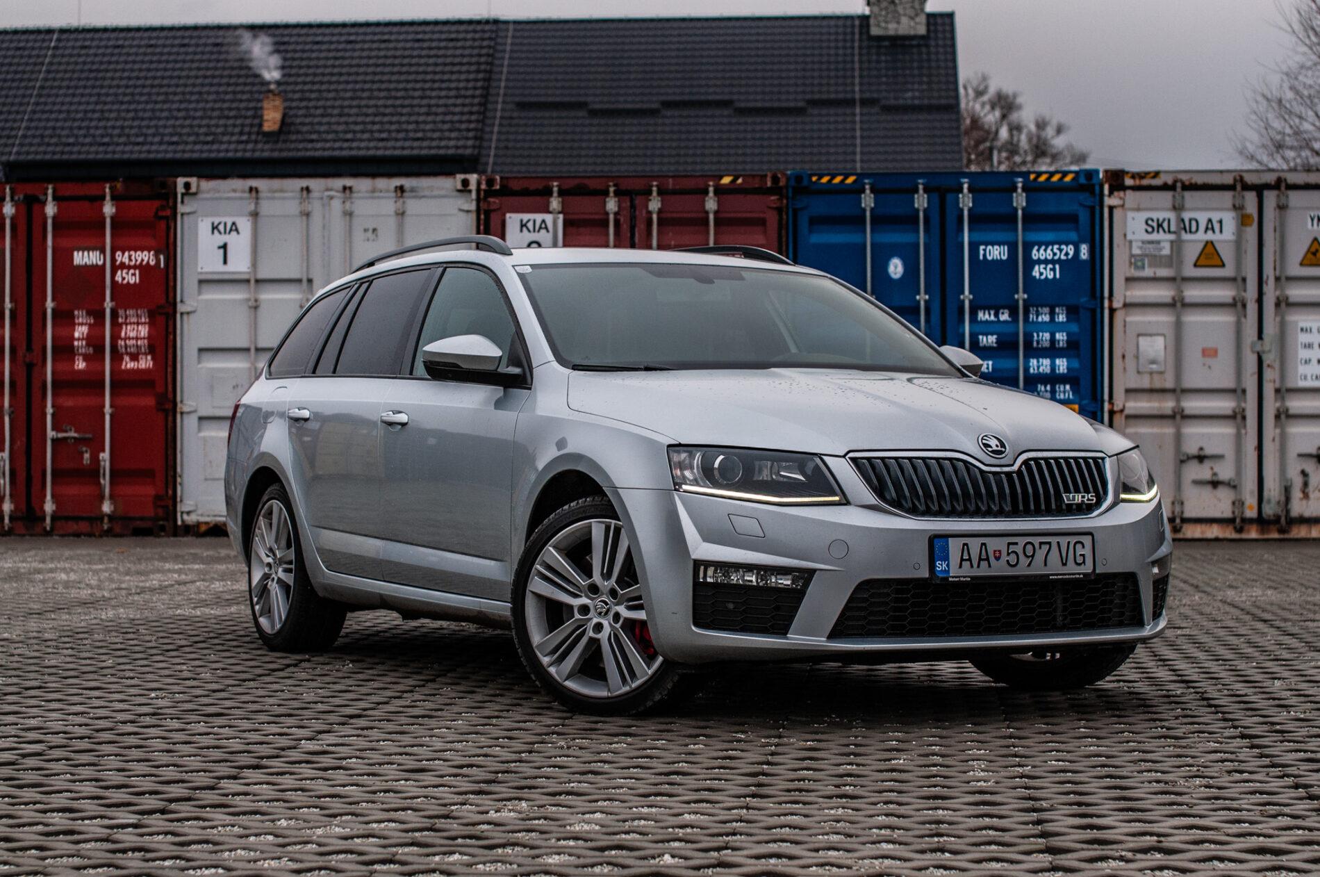 2015 Skoda Octavia RS, strieborná kombi, 240 701 km