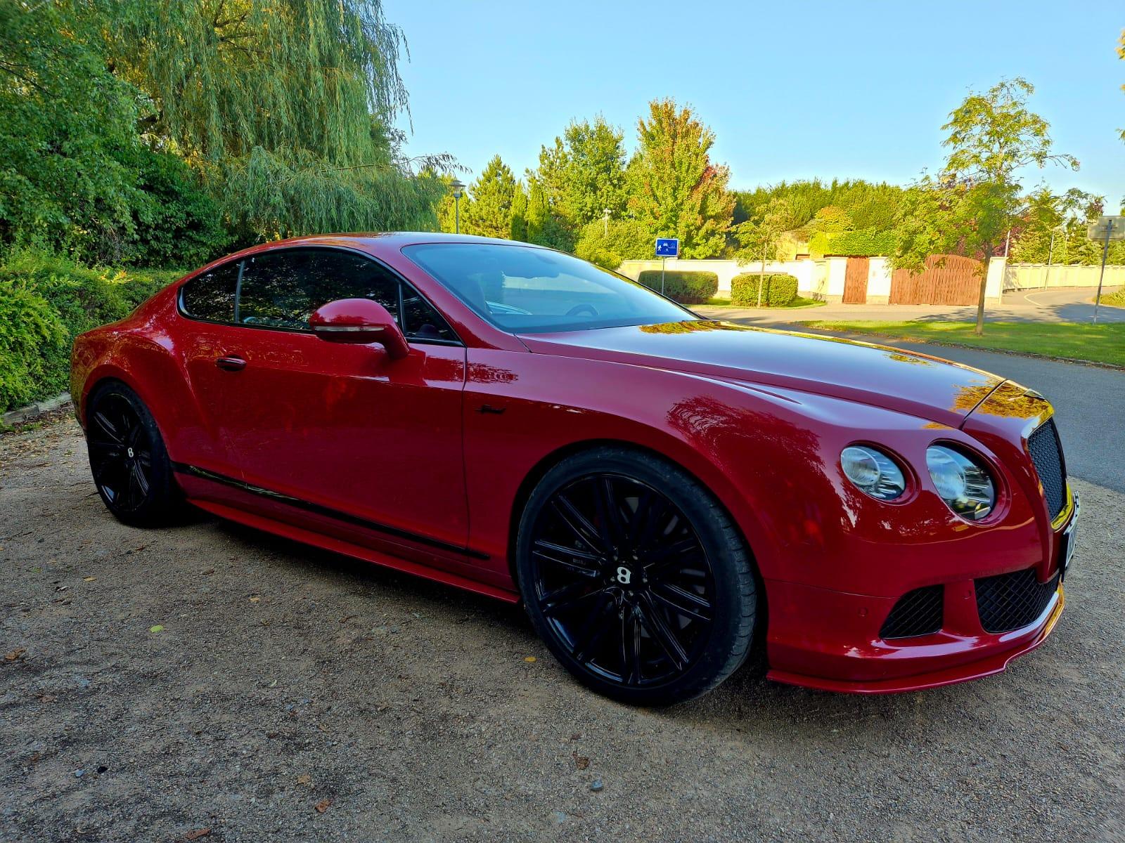 2015 Bentley Continental GT Speed Mulliner, červená kupé, 45 000 km