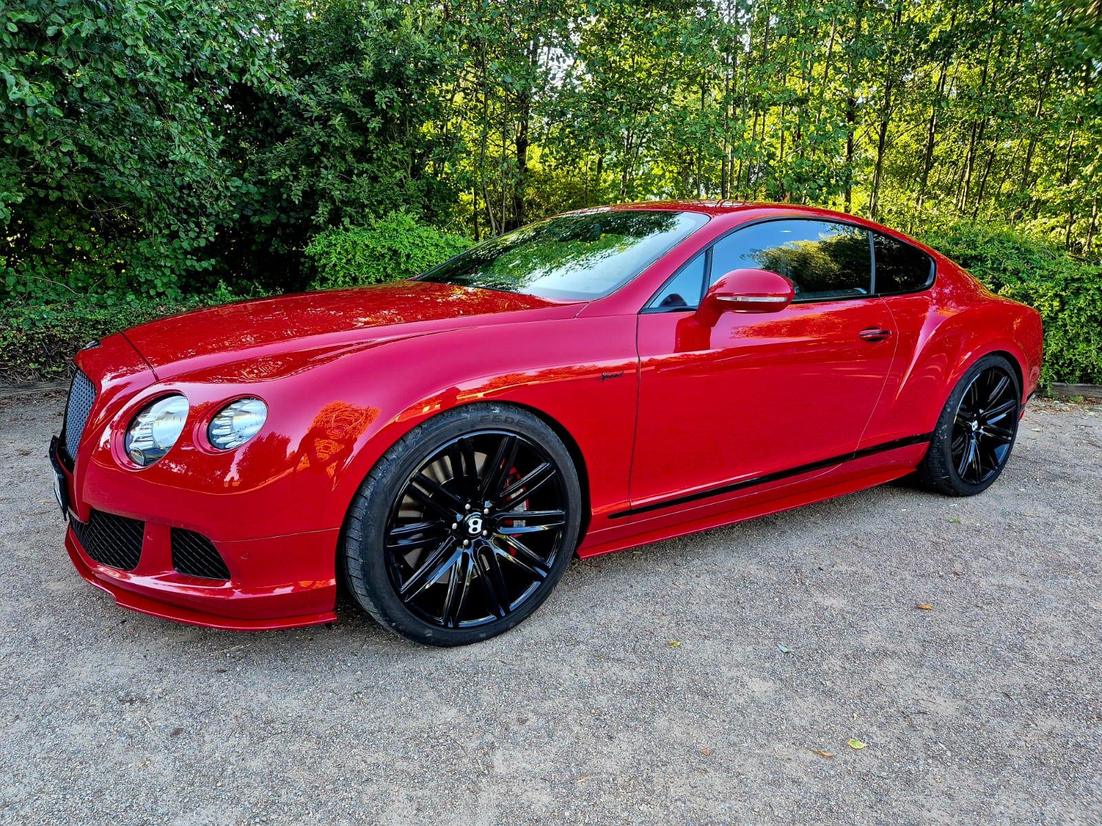 2015 Bentley Continental GT Speed Mulliner, červená kupé, 45 000 km