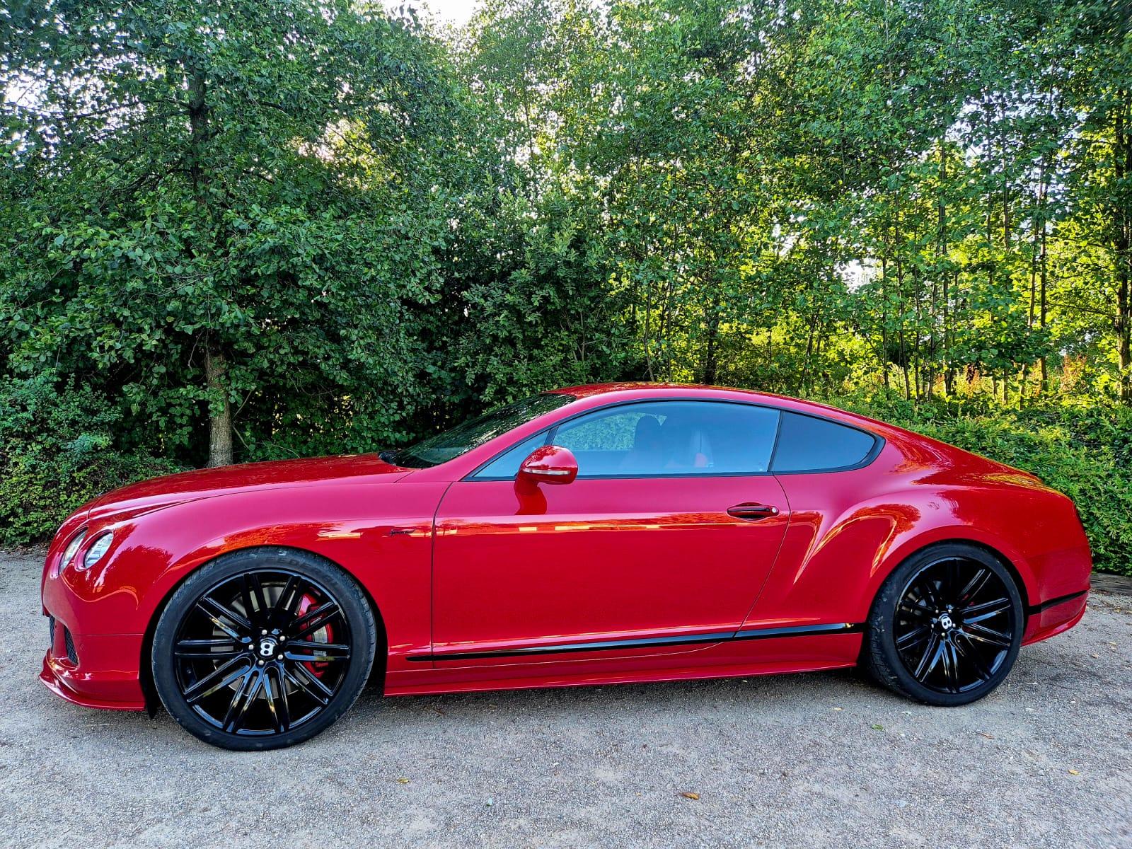 2015 Bentley Continental GT Speed Mulliner, červená kupé, 45 000 km