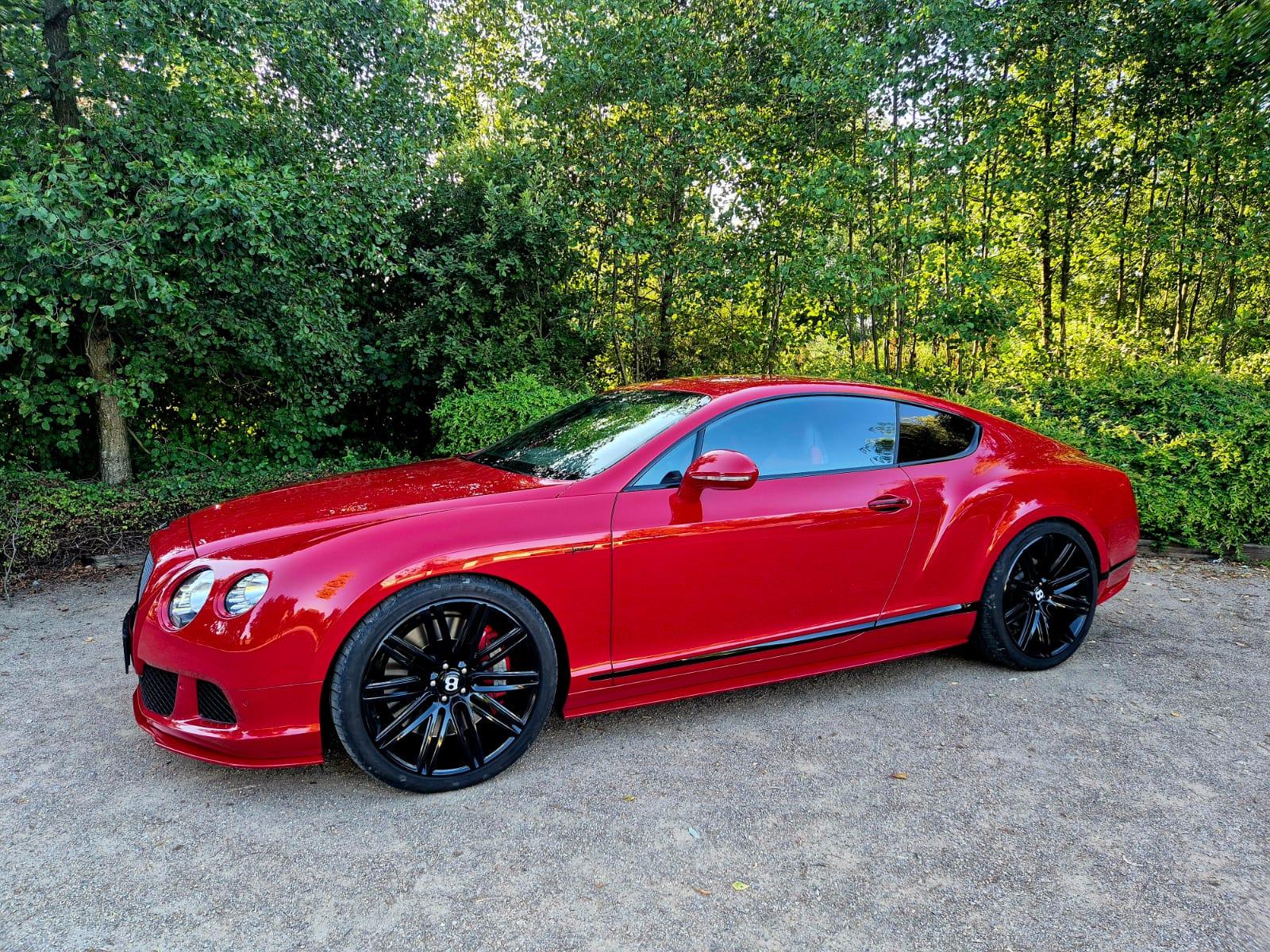 2015 Bentley Continental GT Speed Mulliner, červená kupé, 45 000 km
