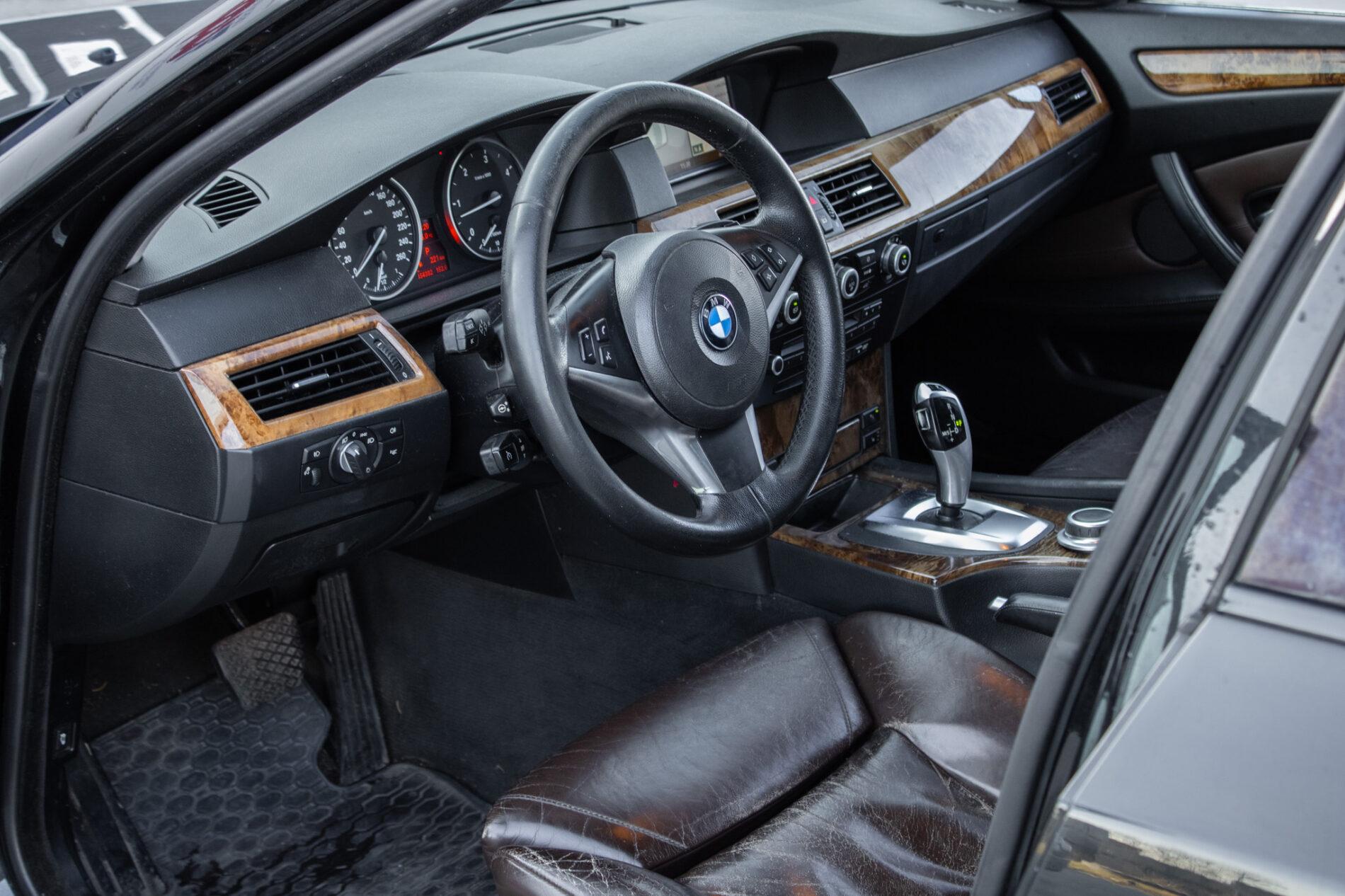 2008 BMW 535d, čierna sedan, 454 382 km