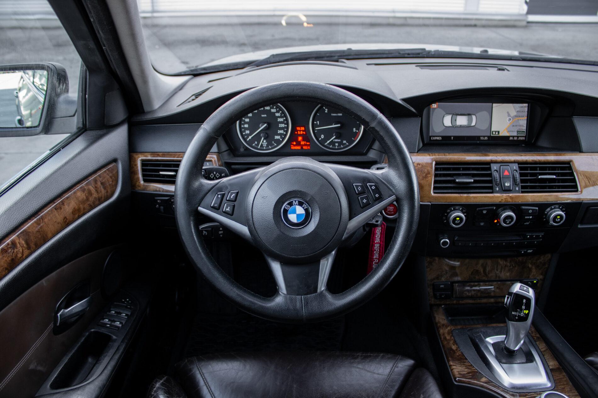 2008 BMW 535d, čierna sedan, 454 382 km
