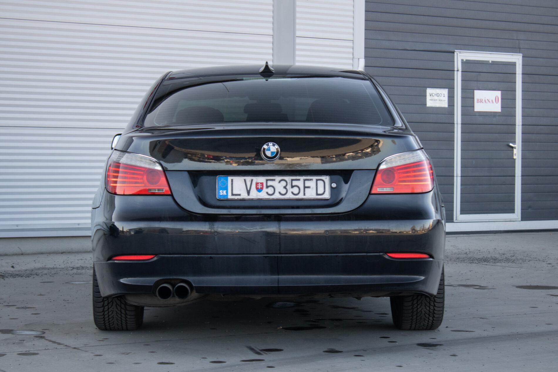 2008 BMW 535d, čierna sedan, 454 382 km