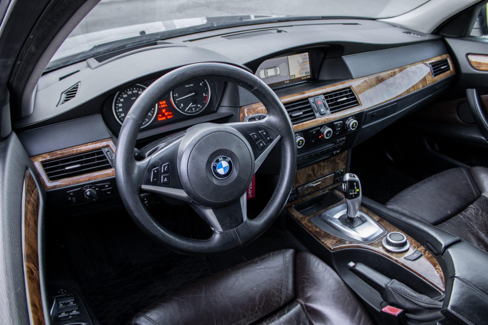 2008 BMW 535d, čierna sedan, 454 382 km