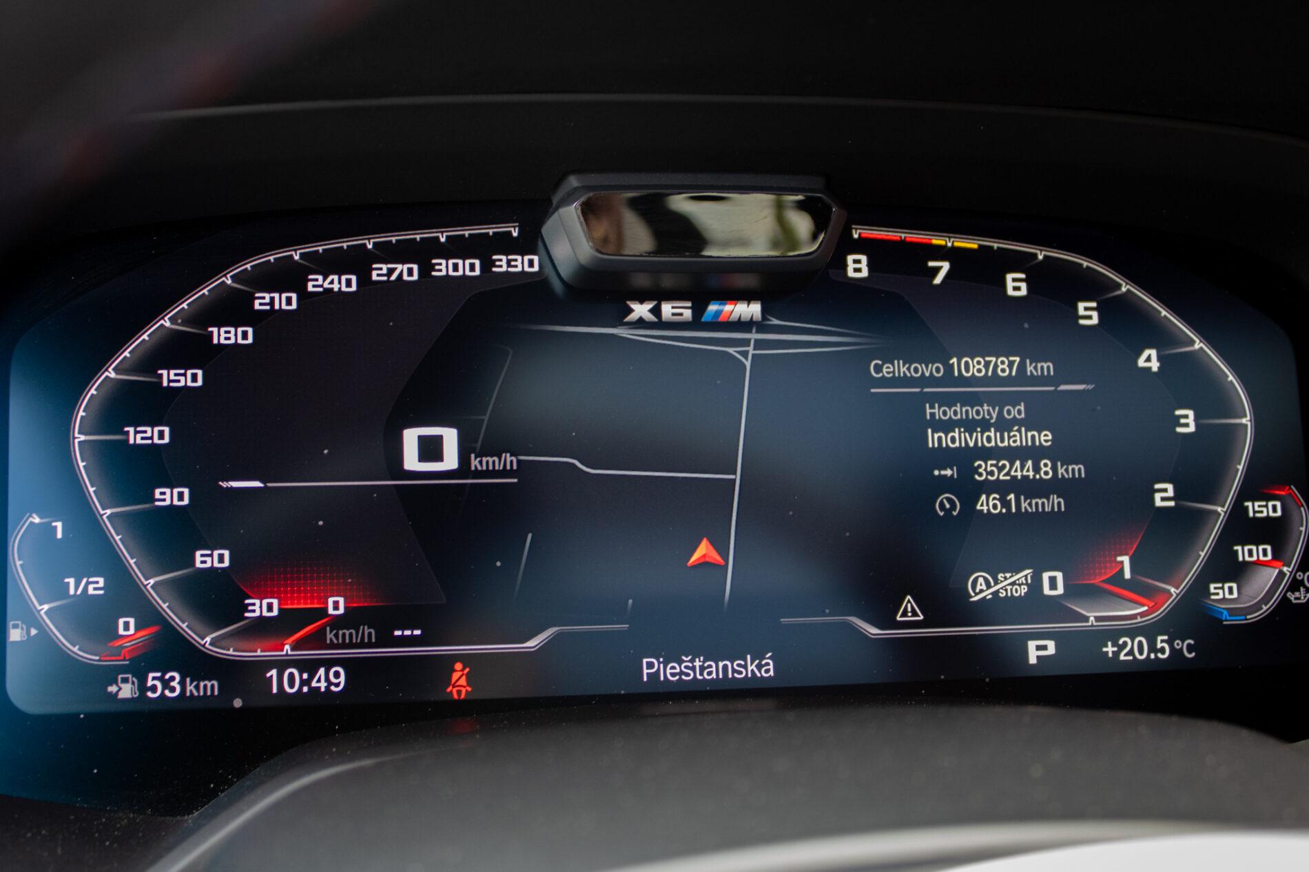 2020 BMW X6 M, čierna suv, 108 787 km