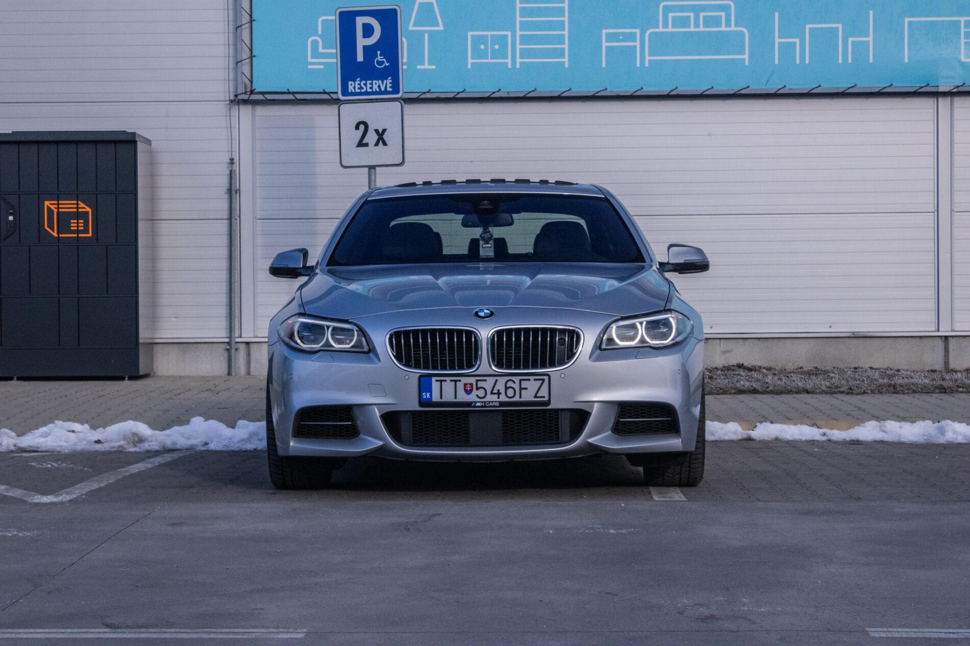 2015 BMW M550d, strieborná sedan, 198 043 km