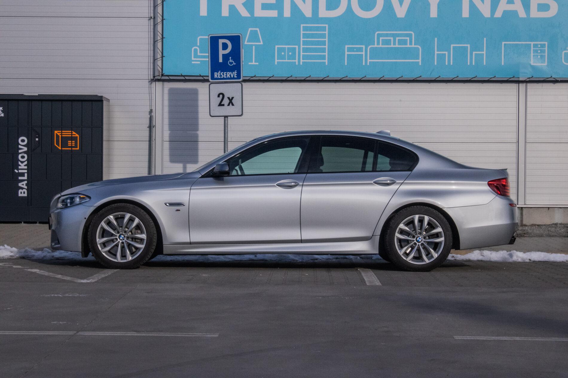 2015 BMW M550d, strieborná sedan, 198 043 km