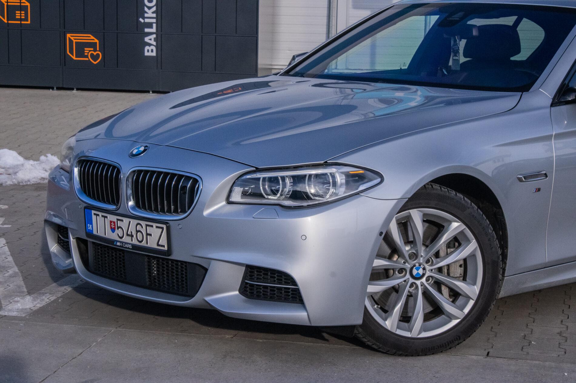 2015 BMW M550d, strieborná sedan, 198 043 km