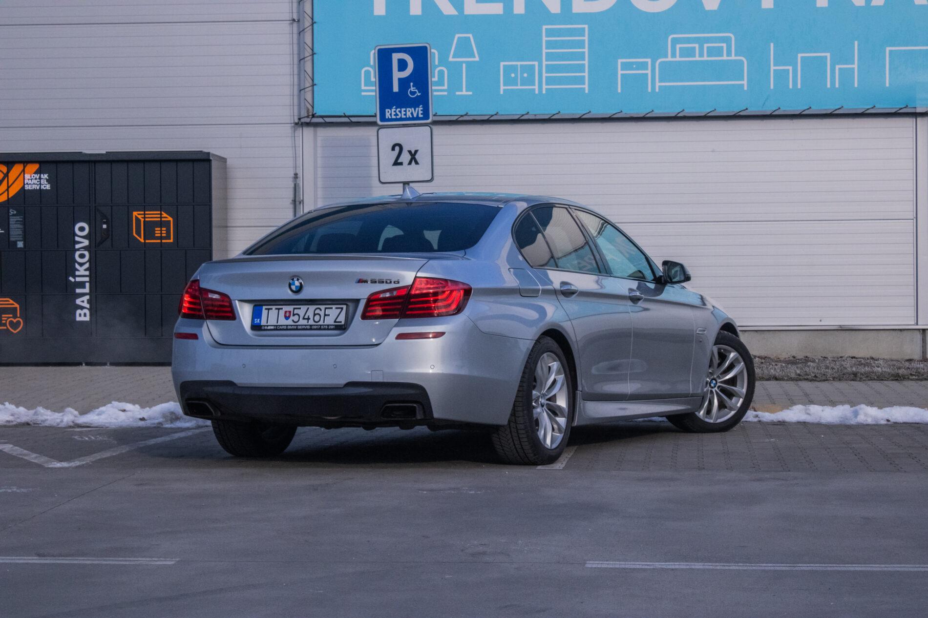 2015 BMW M550d, strieborná sedan, 198 043 km