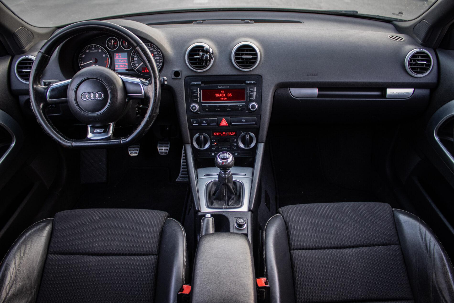 2007 AUDI S3, čierna hatchback, 216 735 km