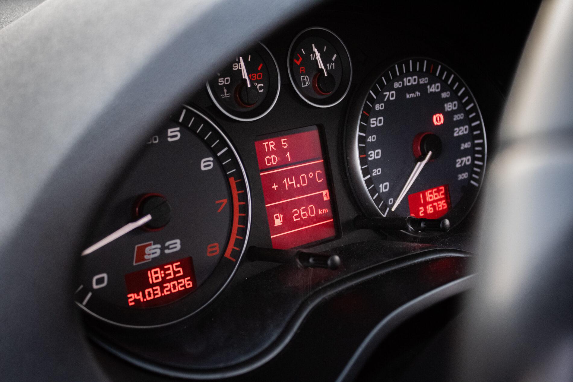 2007 AUDI S3, čierna hatchback, 216 735 km