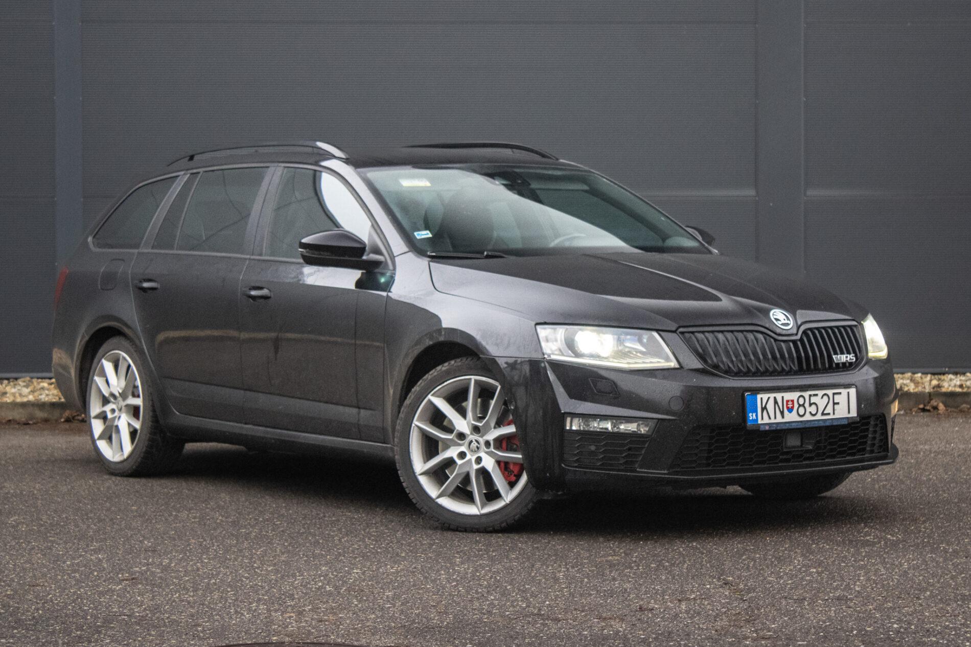 2015 Skoda Octavia RS, čierna kombi, 312 500 km