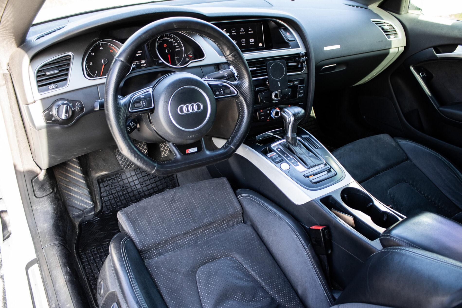 2013 AUDI A5, biela kupé, 266 905 km