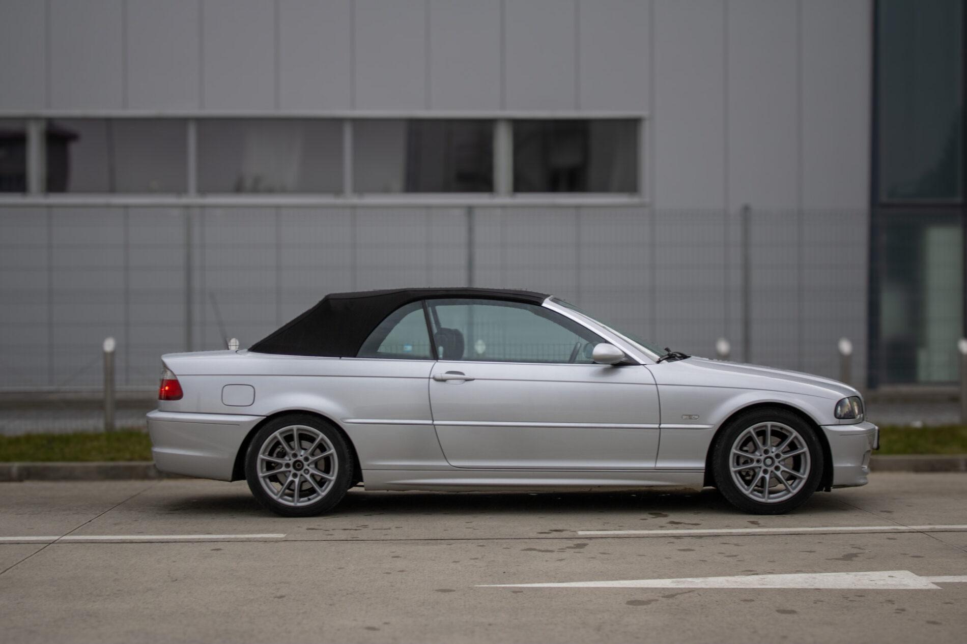 2002 BMW 325i, strieborná kabriolet, 260 131 km