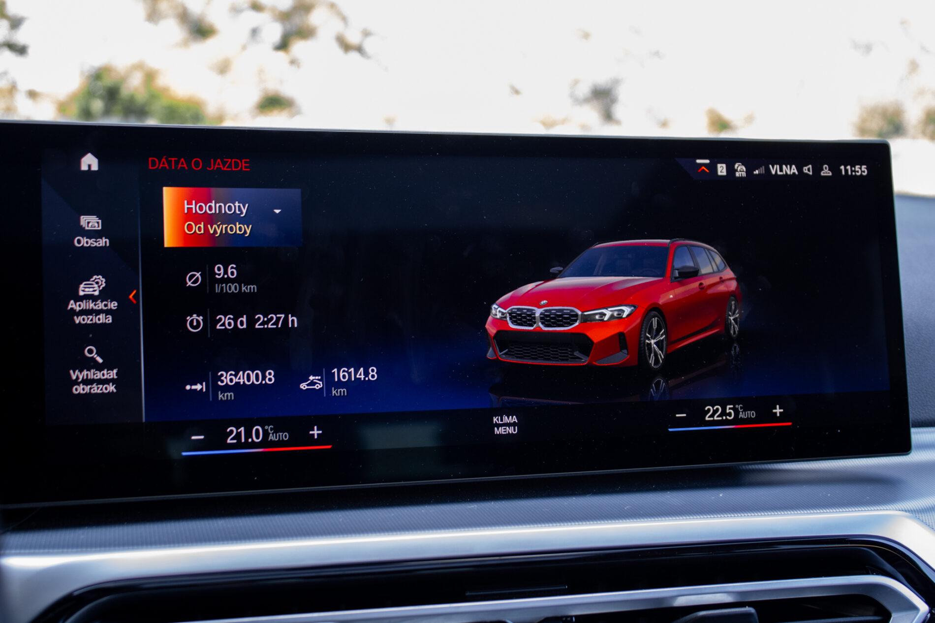 2023 BMW M340i, červená kombi, 36 400 km