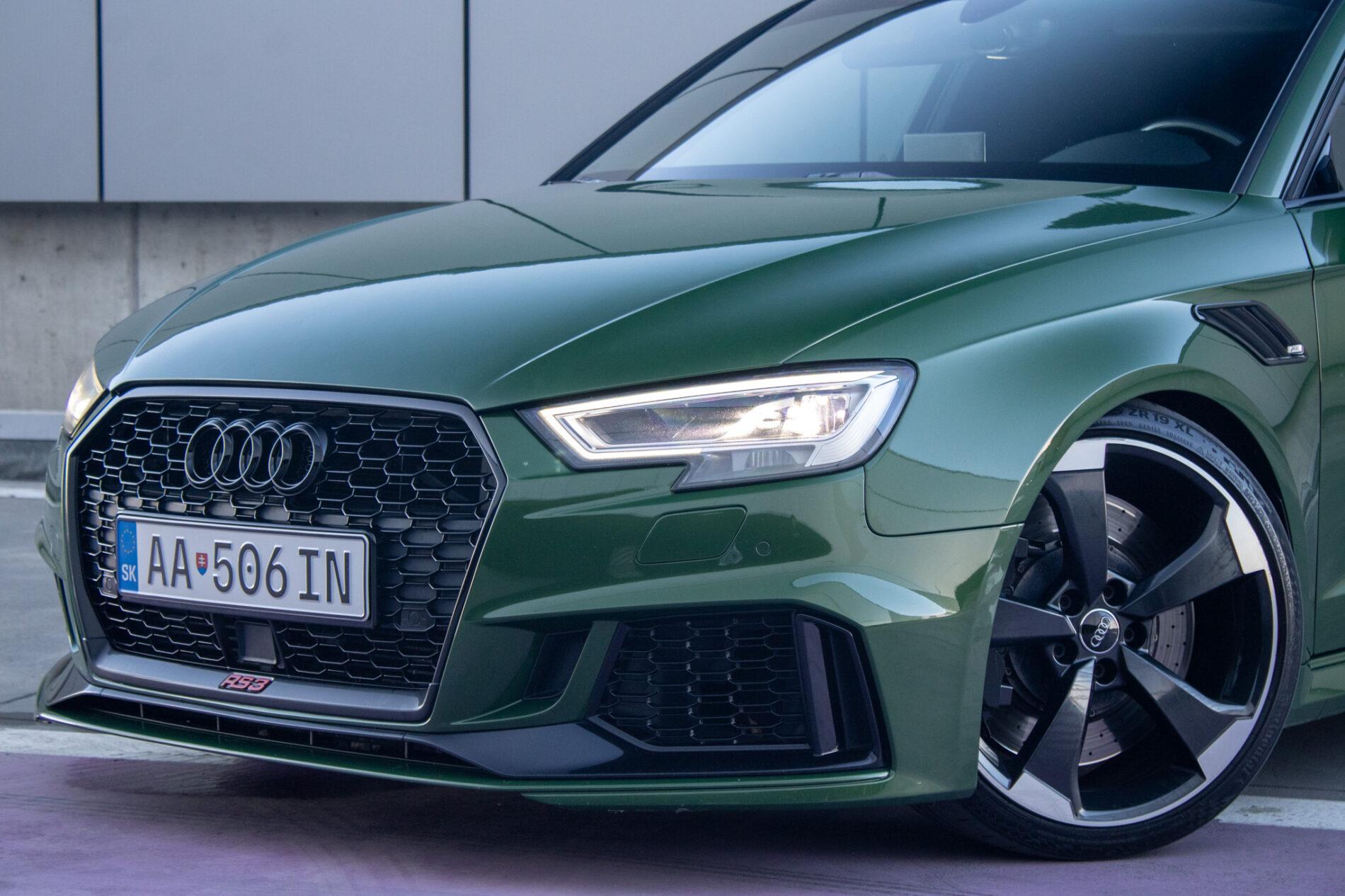 2018 AUDI RS3, zelená hatchback, 126 815 km