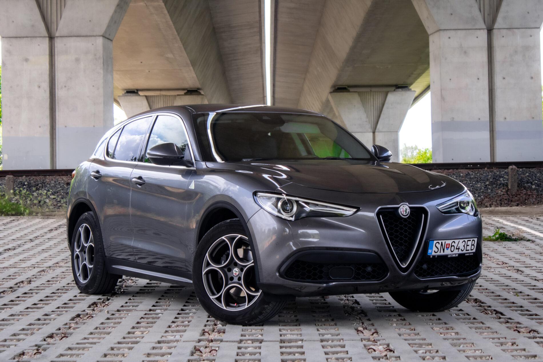 2019 Alfa Romeo Stelvio, sivá suv, 56 139 km