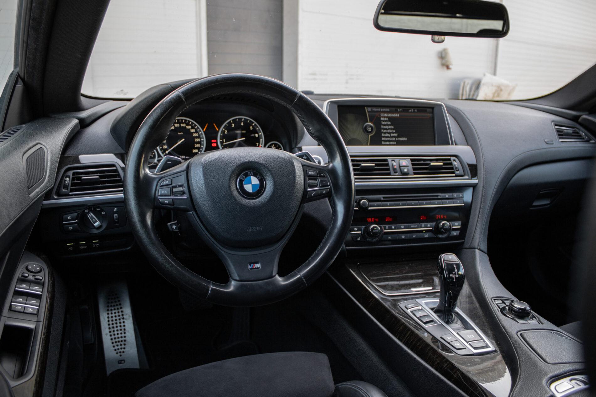 2012 BMW 650i, čierna kupé, 213 000 km