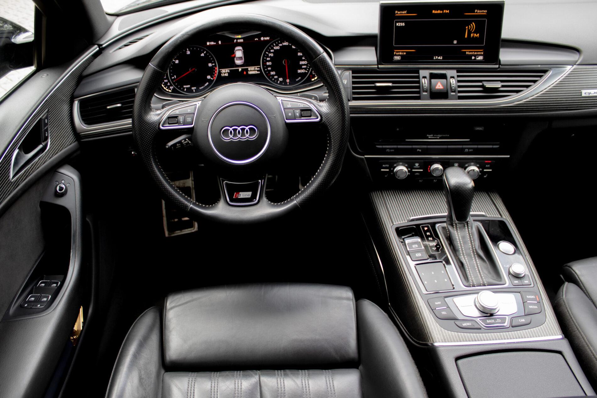 2017 AUDI A6, čierna sedan, 199 500 km