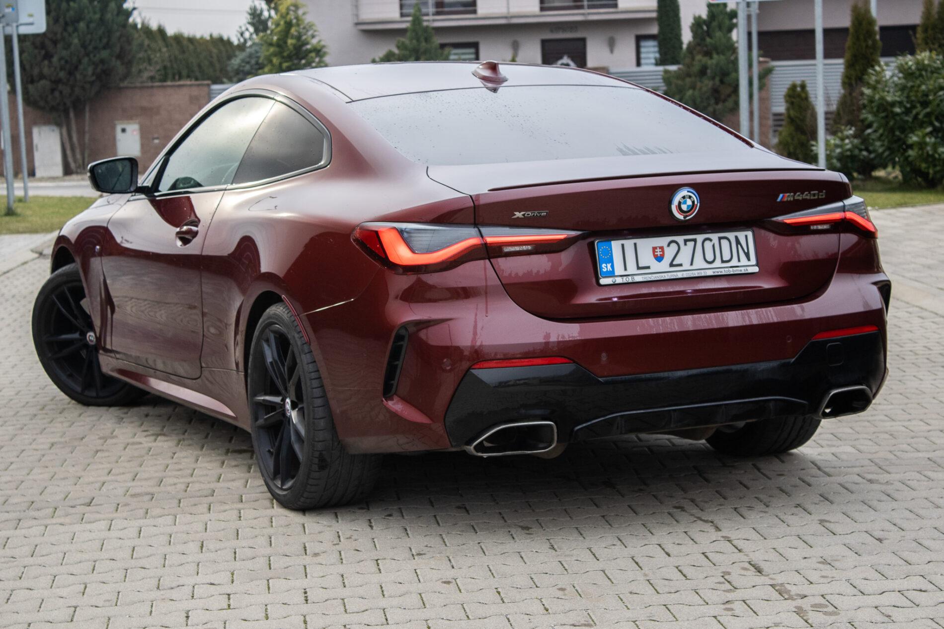 2021 BMW M440d, červená kupé, 48 804 km